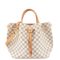 Louis Vuitto Girolata Damier Azur Canvas Tote Bag