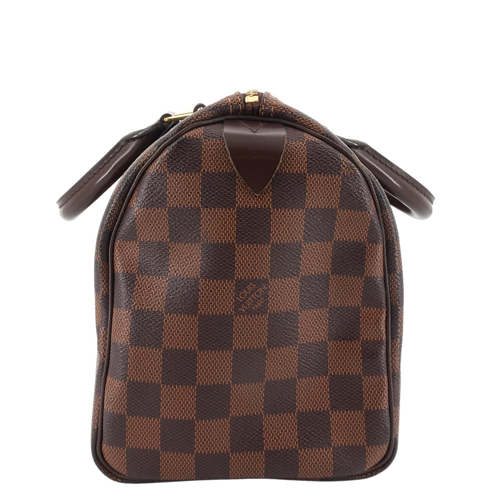 Louis Vuitto Speedy 25 Damier Ebene Canvas Bag