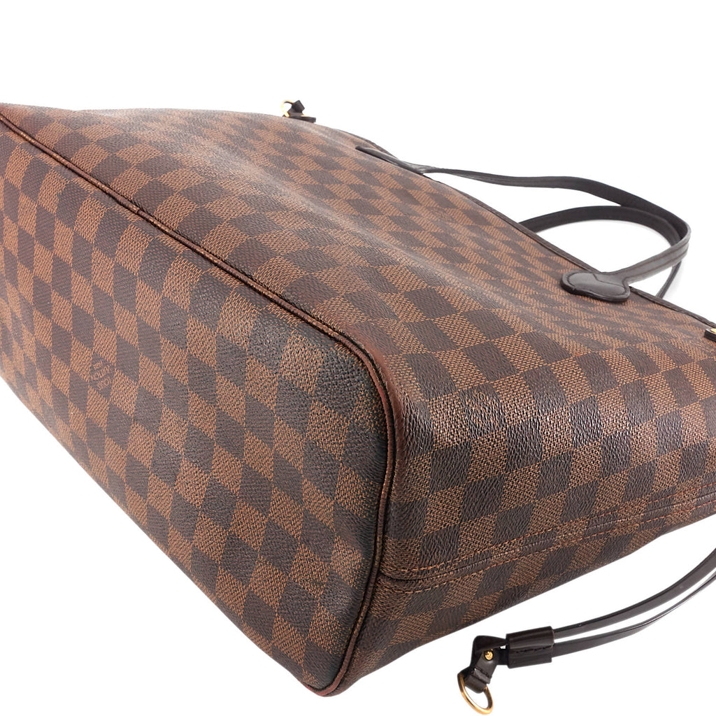 Louis Vuitto Neverfull MM Damier Ebene Canvas Bag