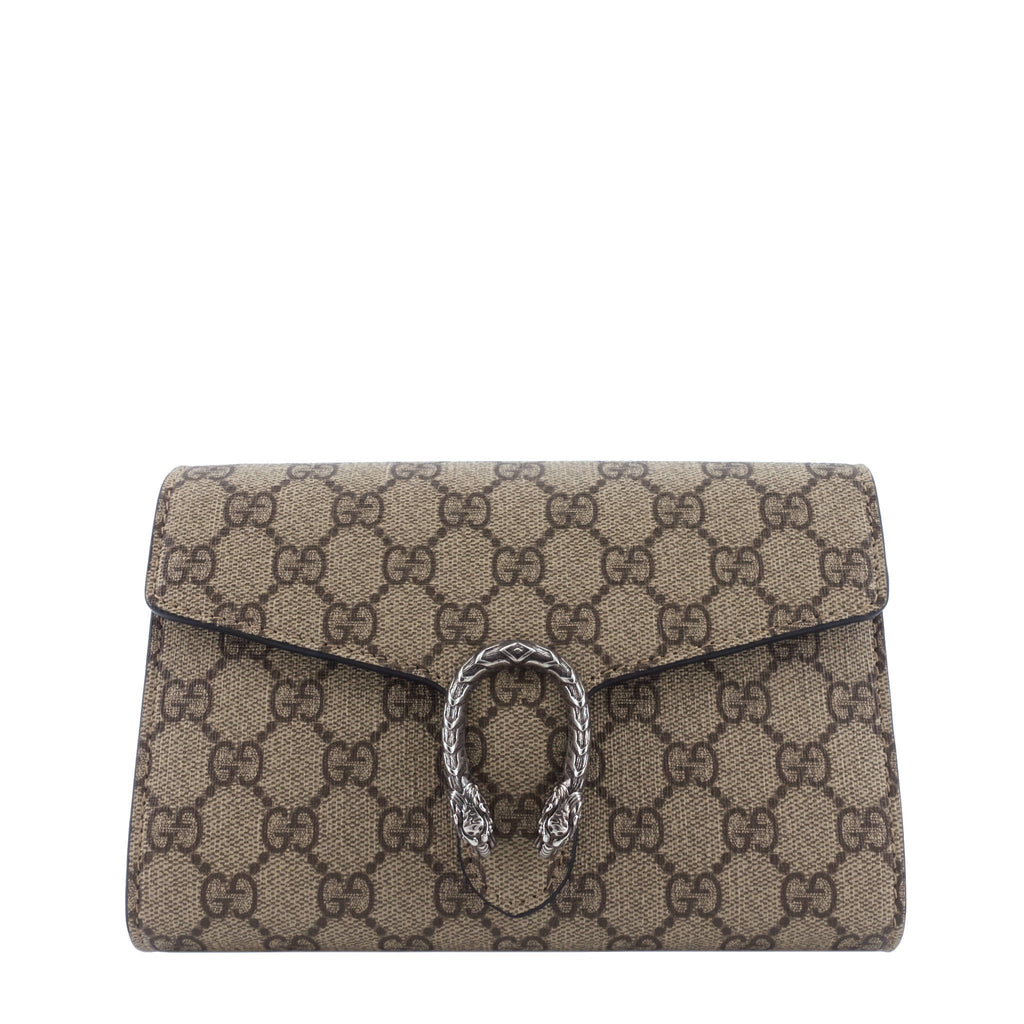 Gucci Dionysus GG Supreme Canvas Wallet on Chain