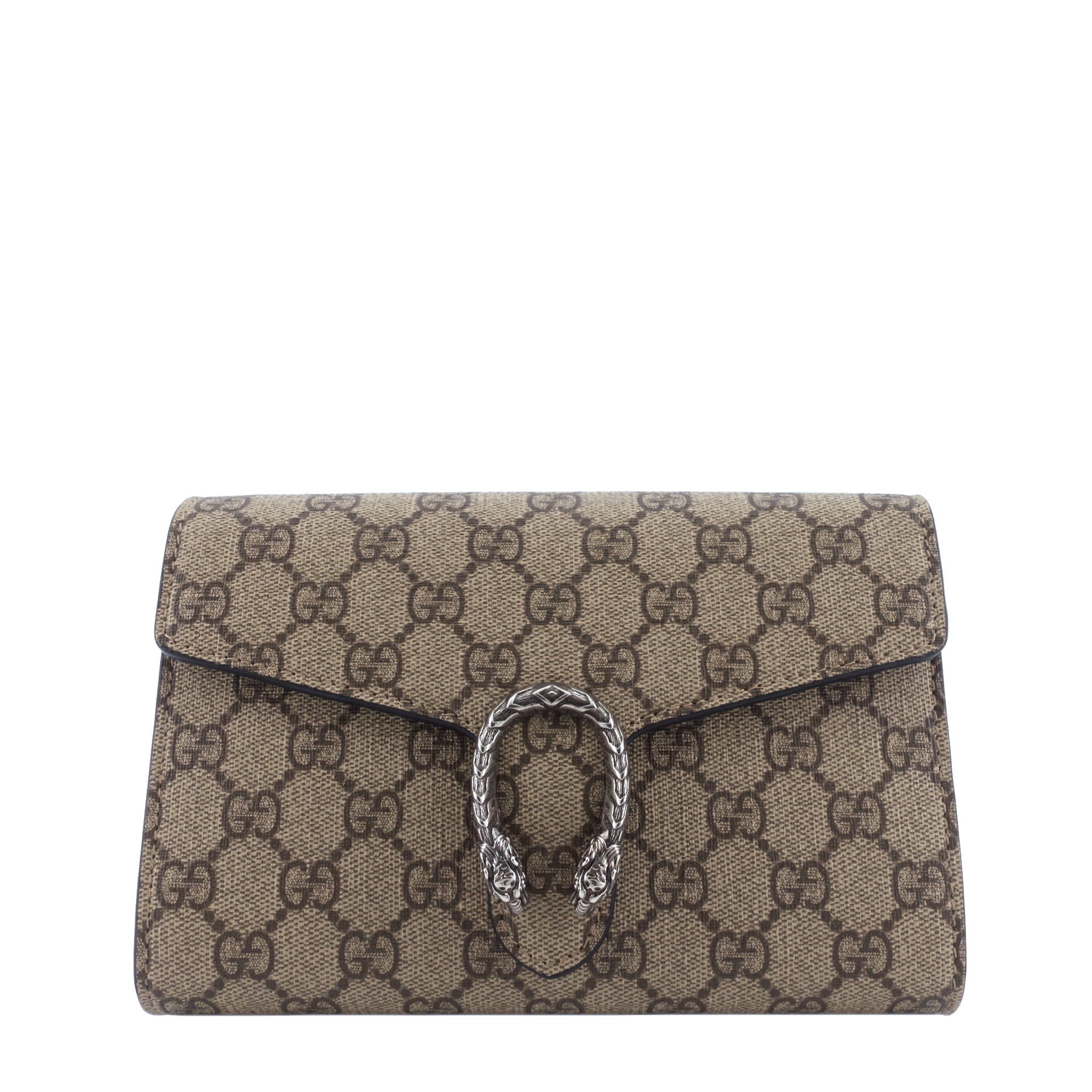 Gucci Dionysus GG Supreme Canvas Wallet on Chain