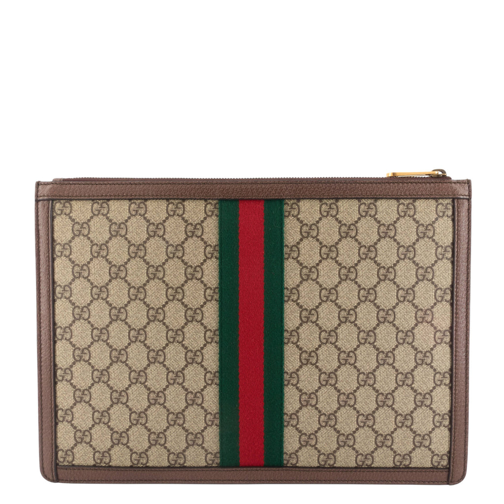 Gucci GG Supreme Canvas Web Ophidia Portfolio Pouch