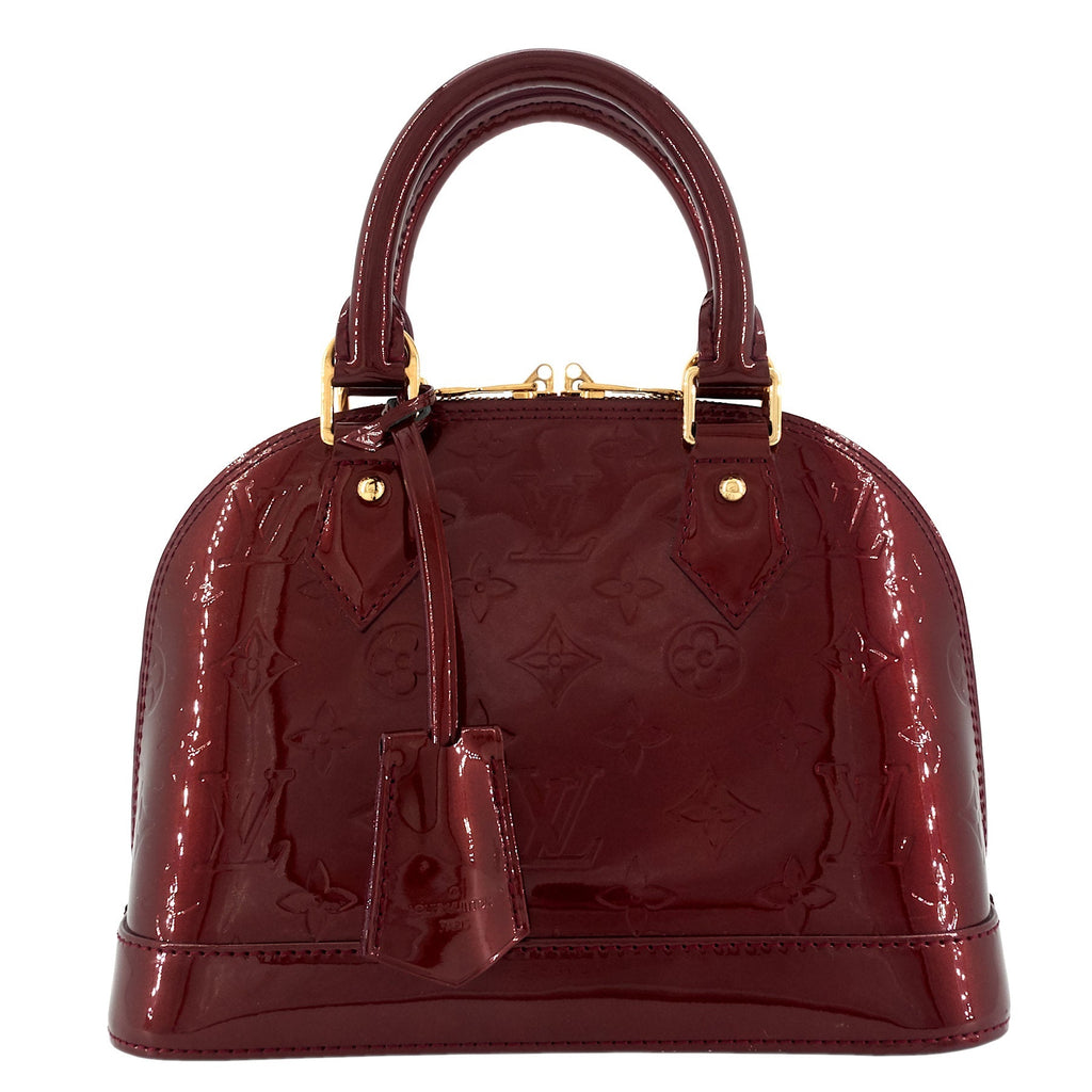 Louis Vuitto Alma BB Monogram Vernis Leather Bag
