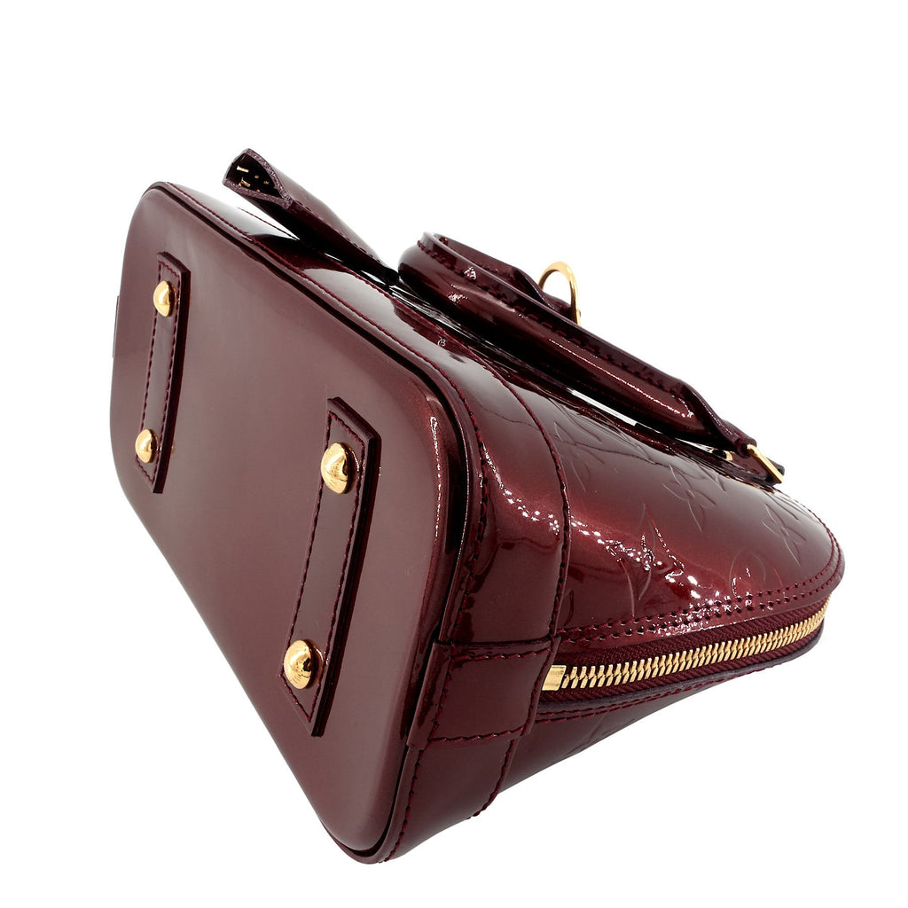 Louis Vuitto Alma BB Monogram Vernis Leather Bag