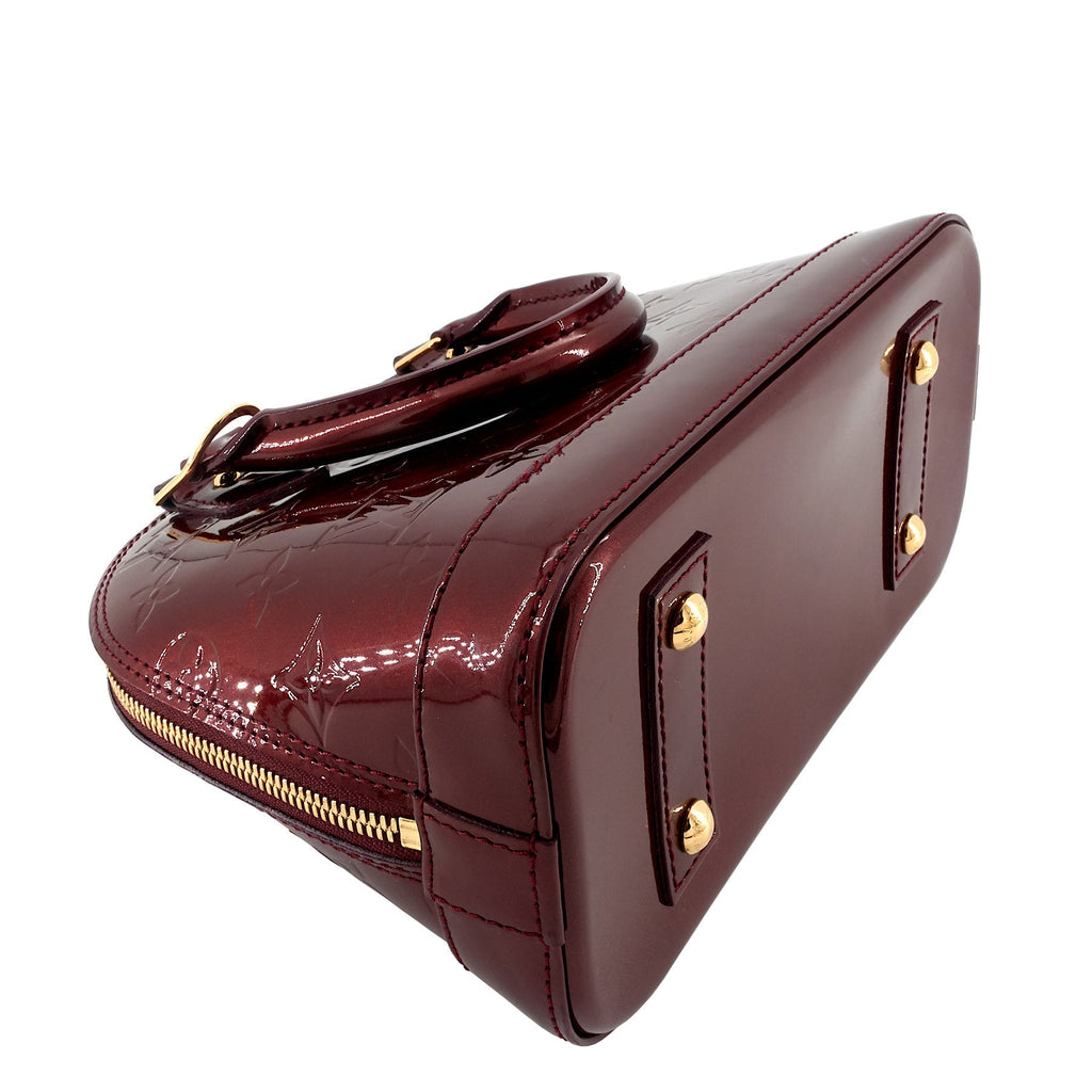 Louis Vuitto Alma BB Monogram Vernis Leather Bag