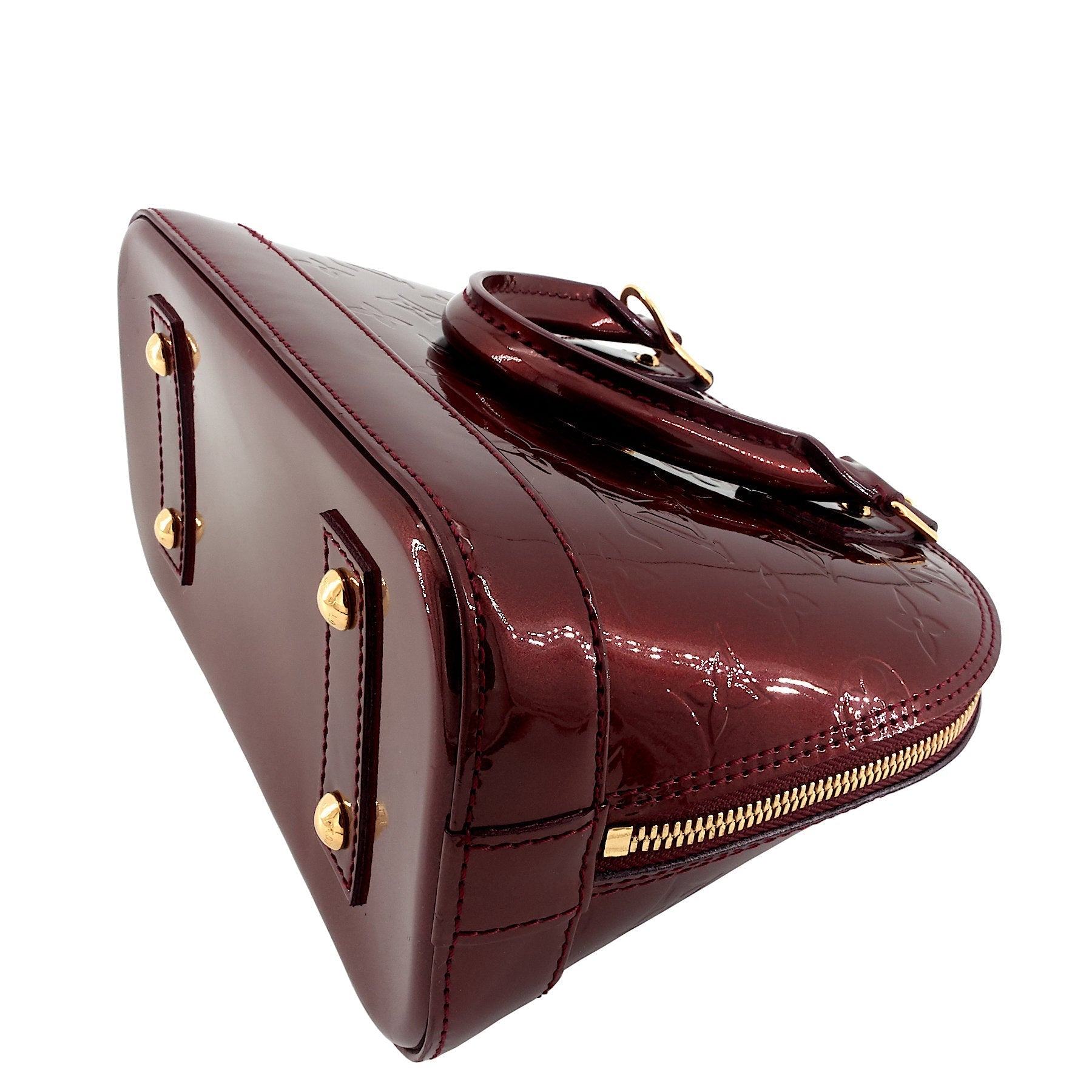 Louis Vuitto Alma BB Monogram Vernis Leather Bag