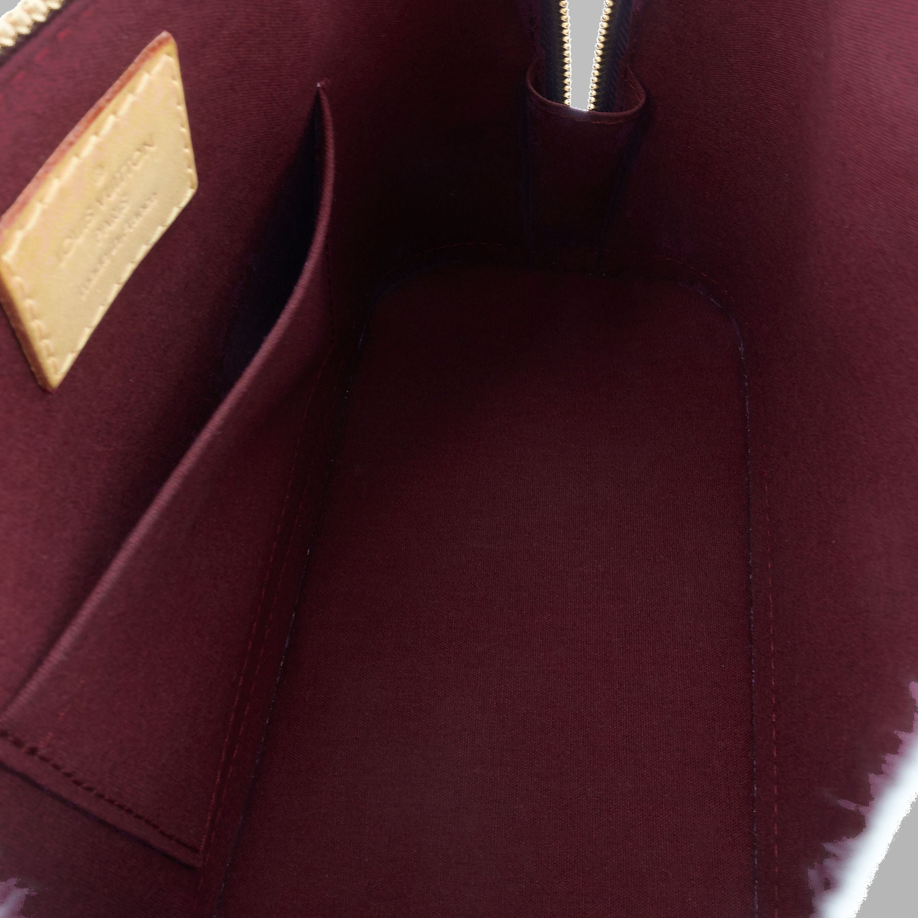 Louis Vuitto Alma BB Monogram Vernis Leather Bag