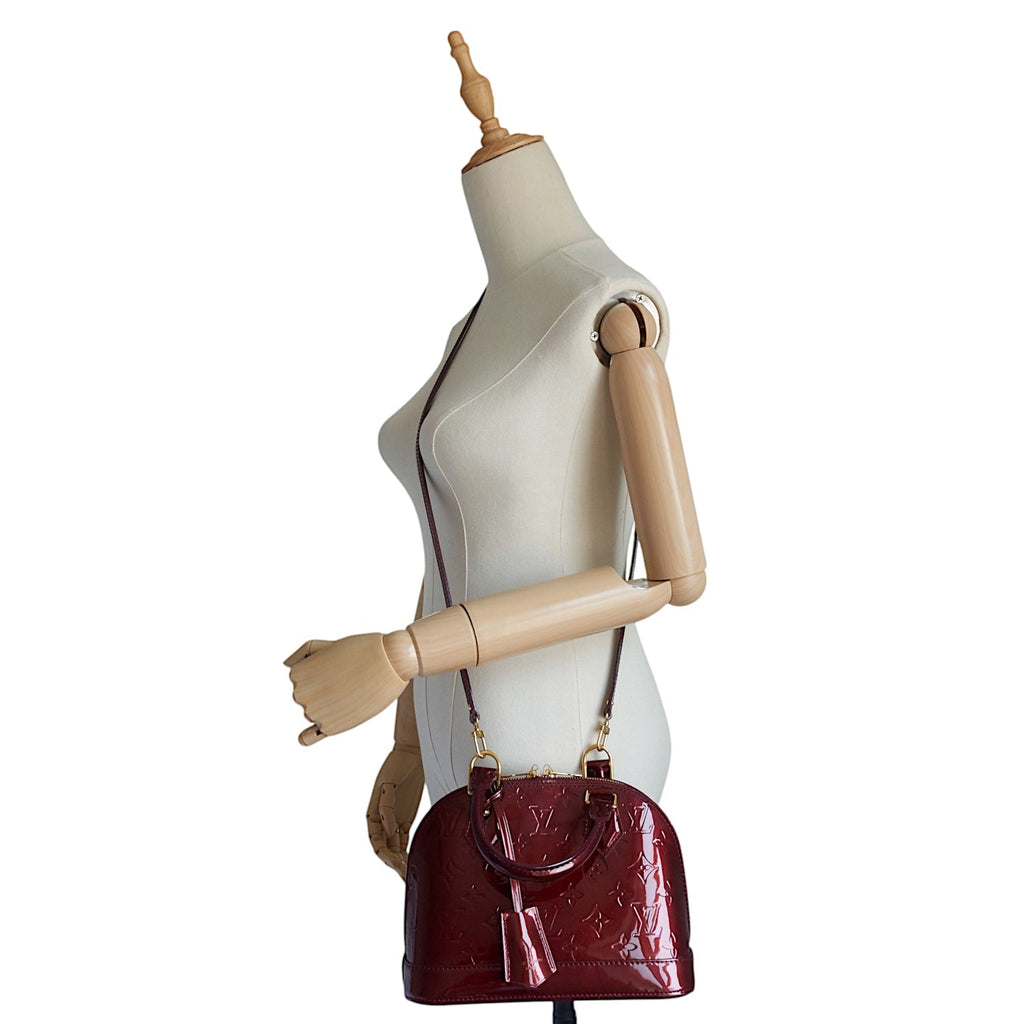 Louis Vuitto Alma BB Monogram Vernis Leather Bag