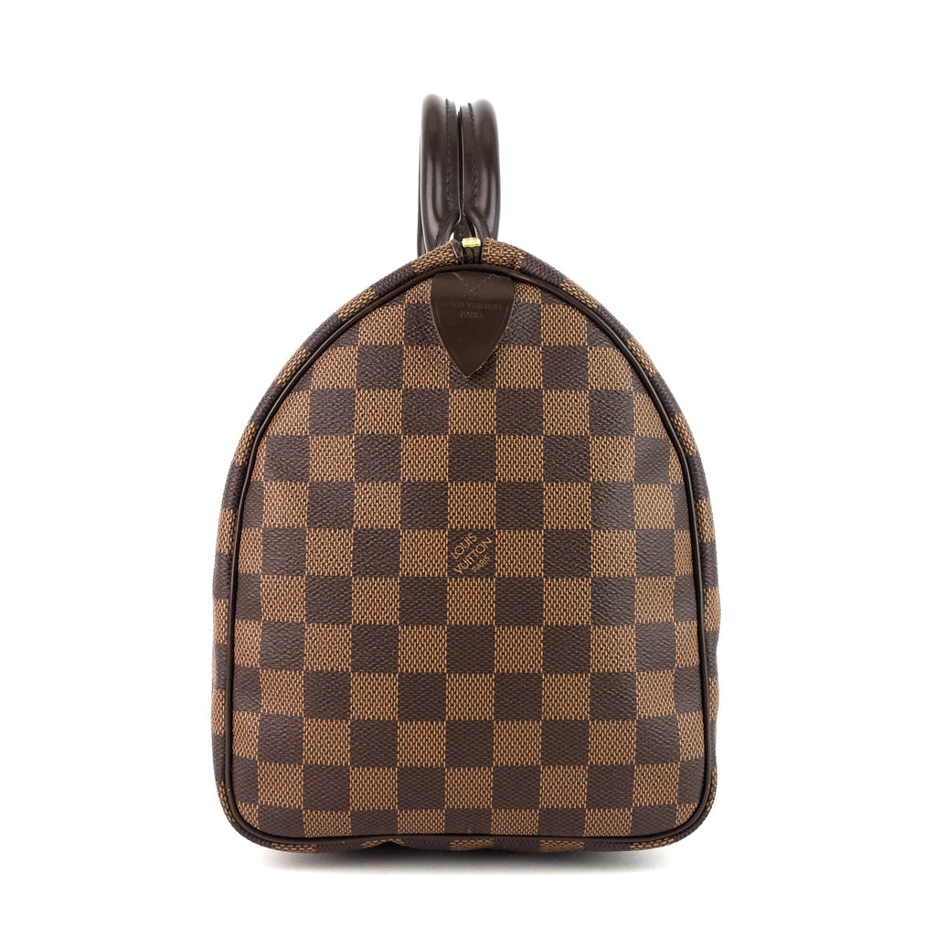 Louis Vuitto Speedy 30 Damier Ebene Canvas Bag