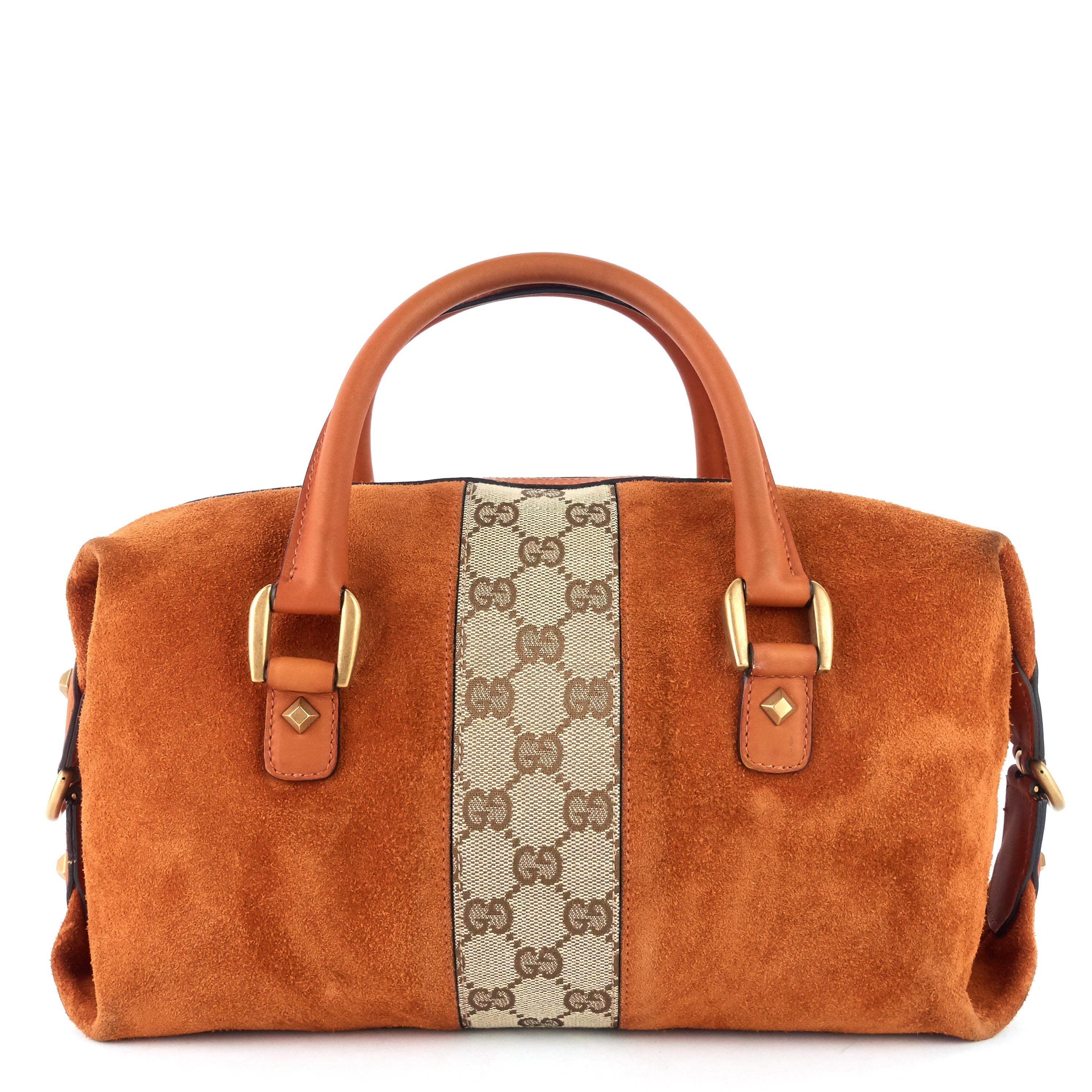 Gucci Boston Small Suede Bag
