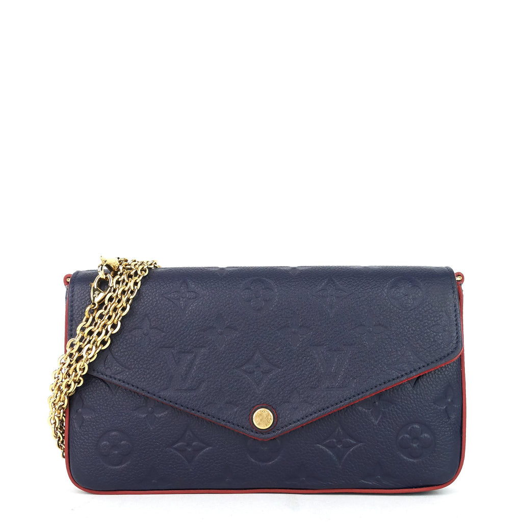 Louis Vuitto FÃ©licie Pochette Monogram Empreinte Leather Bag