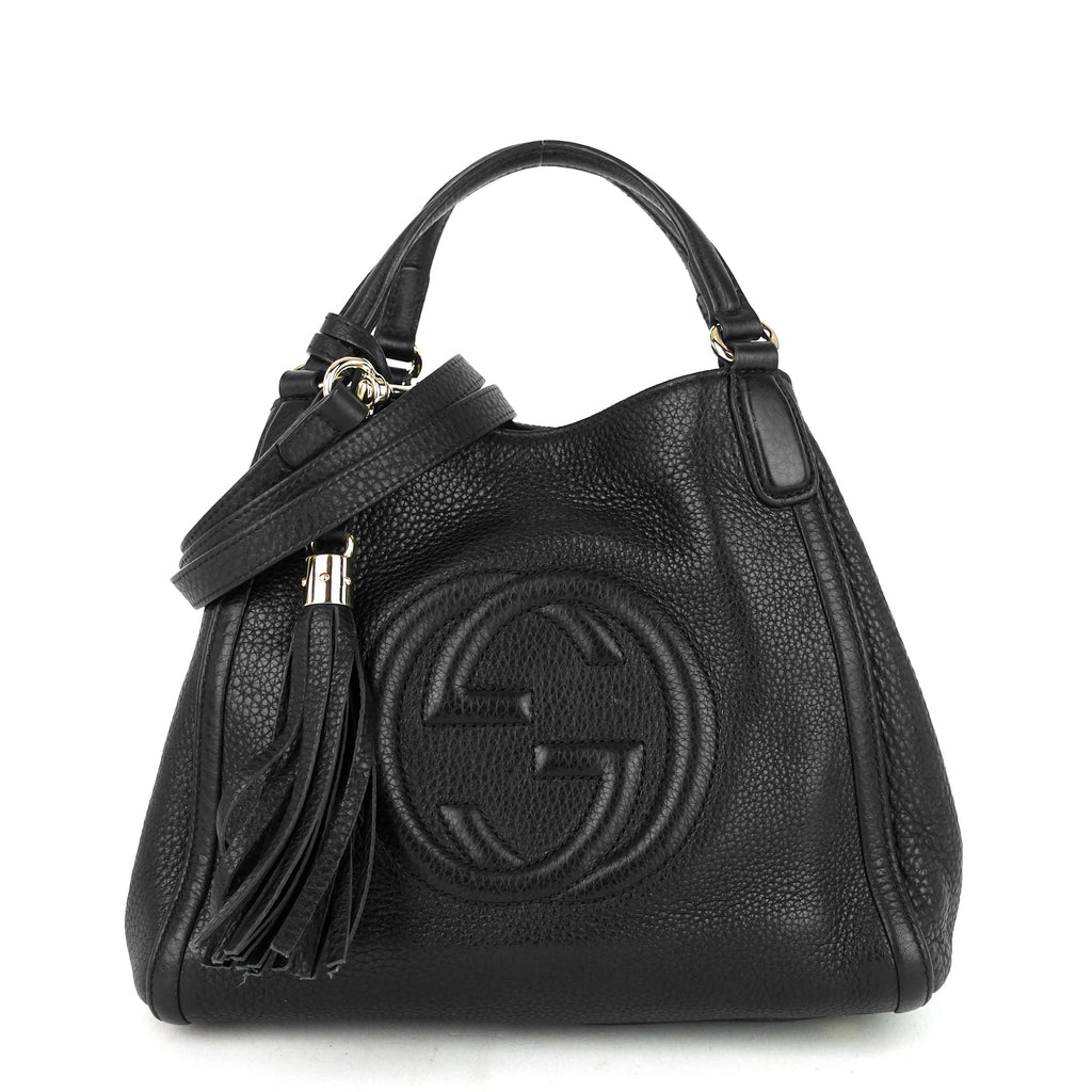 Gucci Soho Small Pebbled Calfskin Satchel Bag