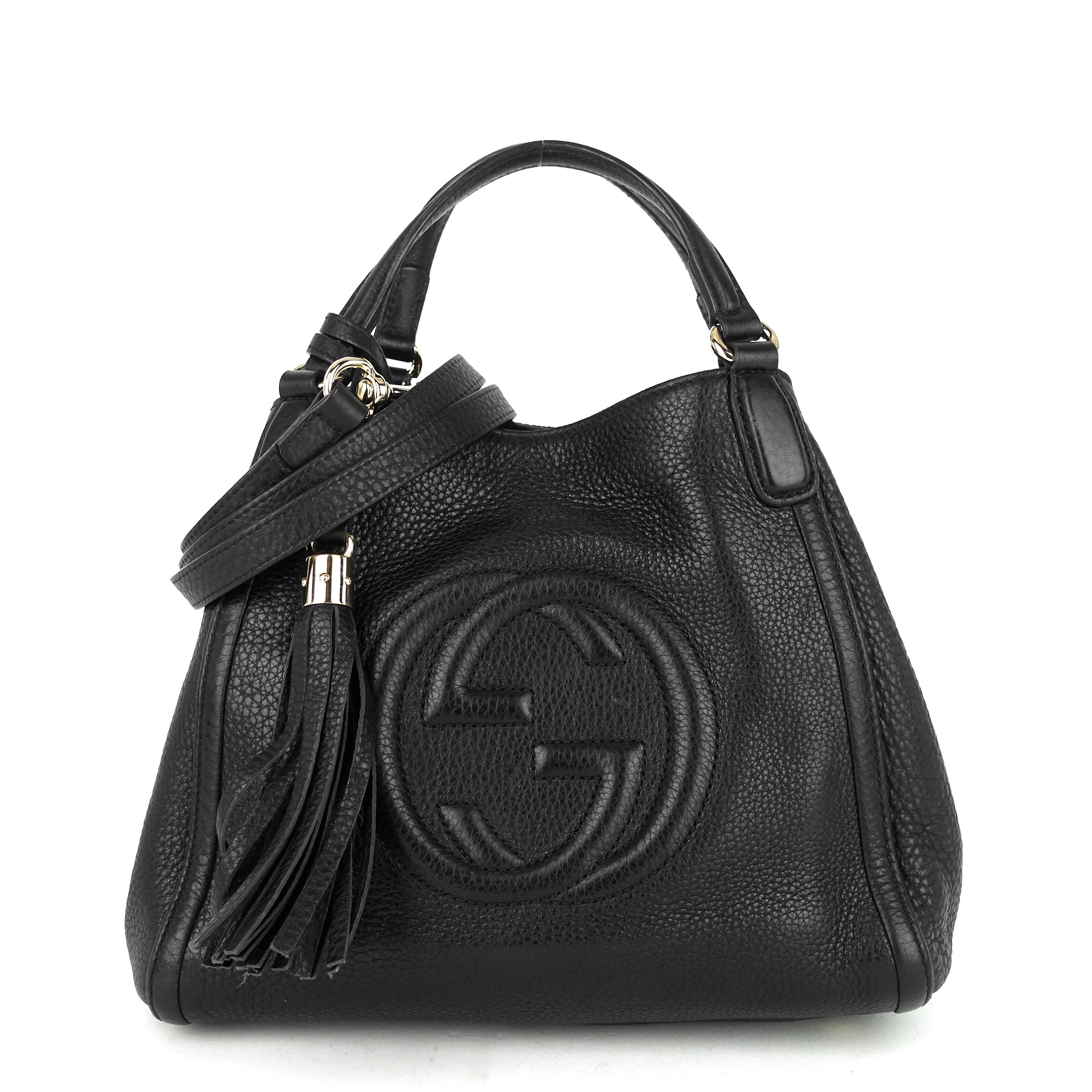 Gucci Soho Small Pebbled Calfskin Satchel Bag