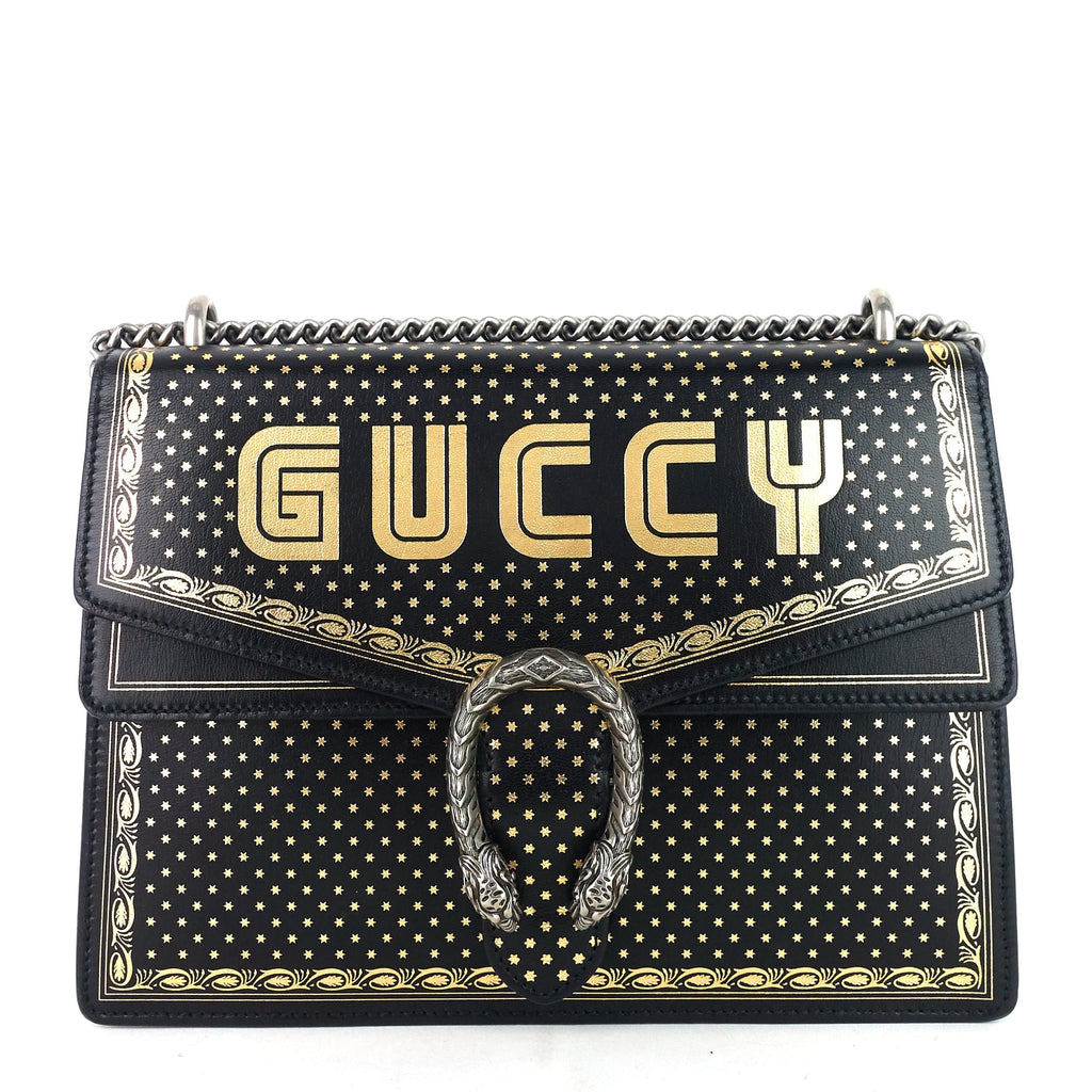 Gucci Dionysus Star Print Medium Leather Bag
