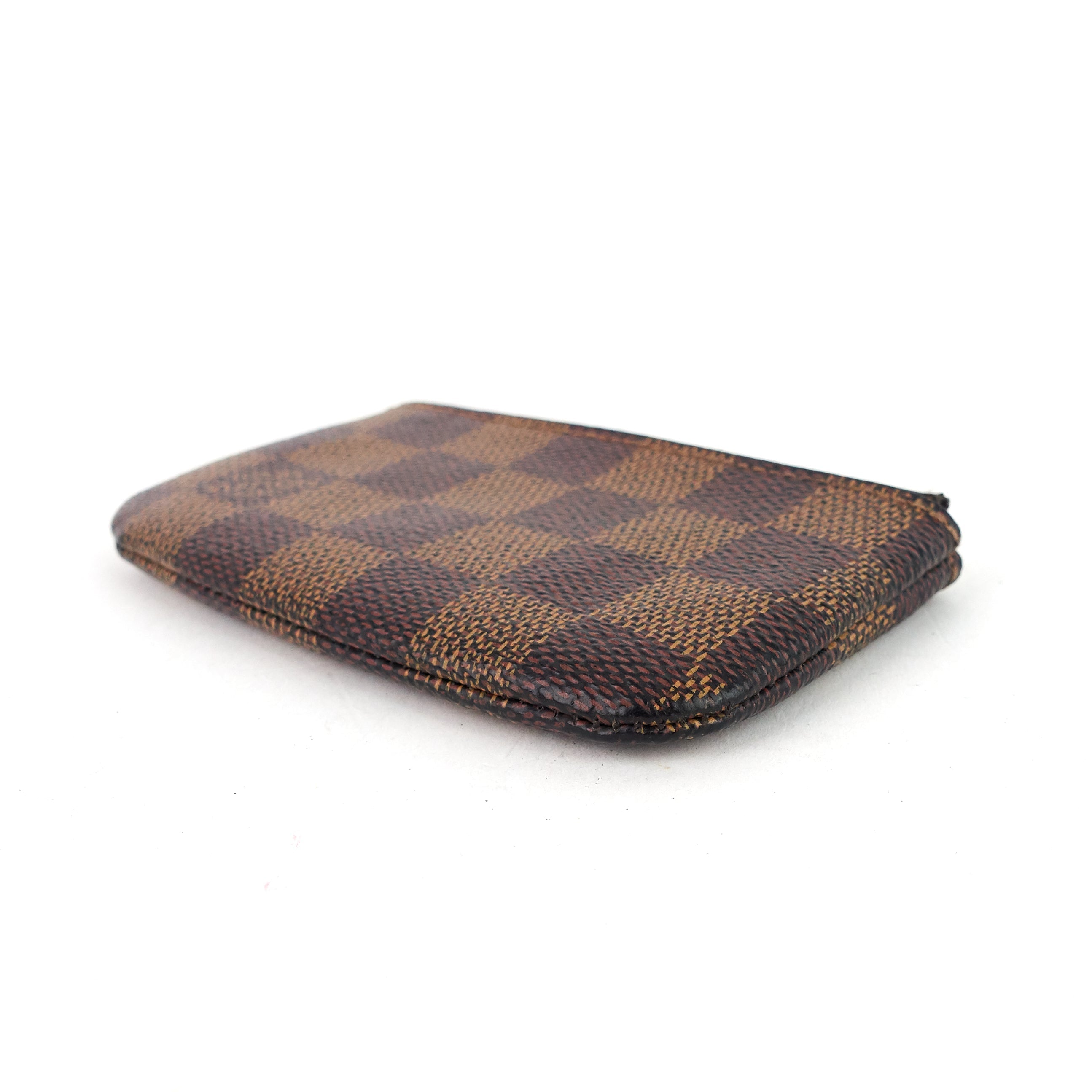 Louis Vuitto Pochette Cles Damier Ebene Key Pouch