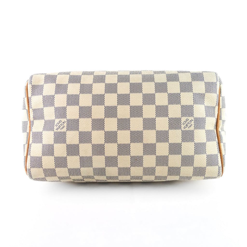 Louis Vuitto Speedy 25 Damier Azur Canvas Bag