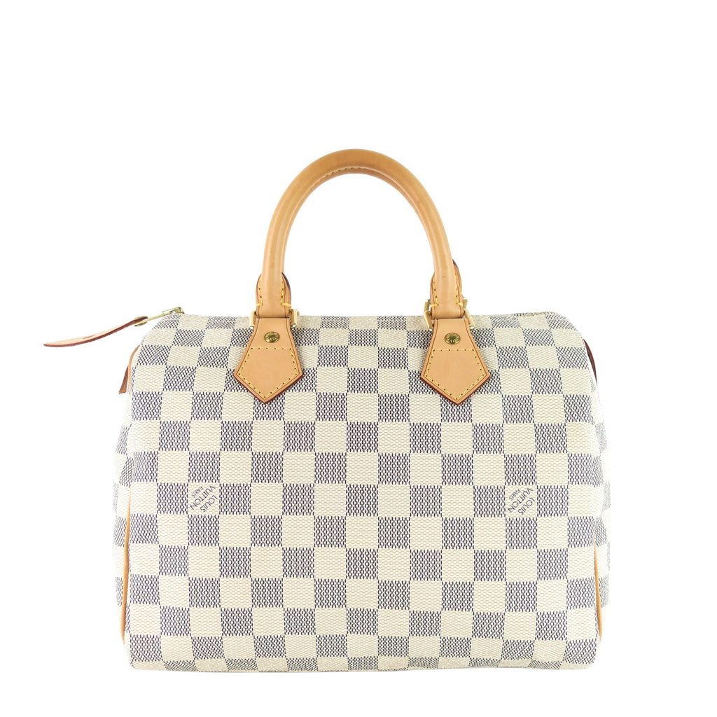 Louis Vuitto Speedy 25 Damier Azur Canvas Bag