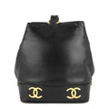Chanel Lambskin CC Bucket Bag