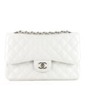 Chanel Double Flap Quilted Caviar Leather Bag