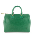 Louis Vuitto Speedy 25 Green Epi Leather Bag