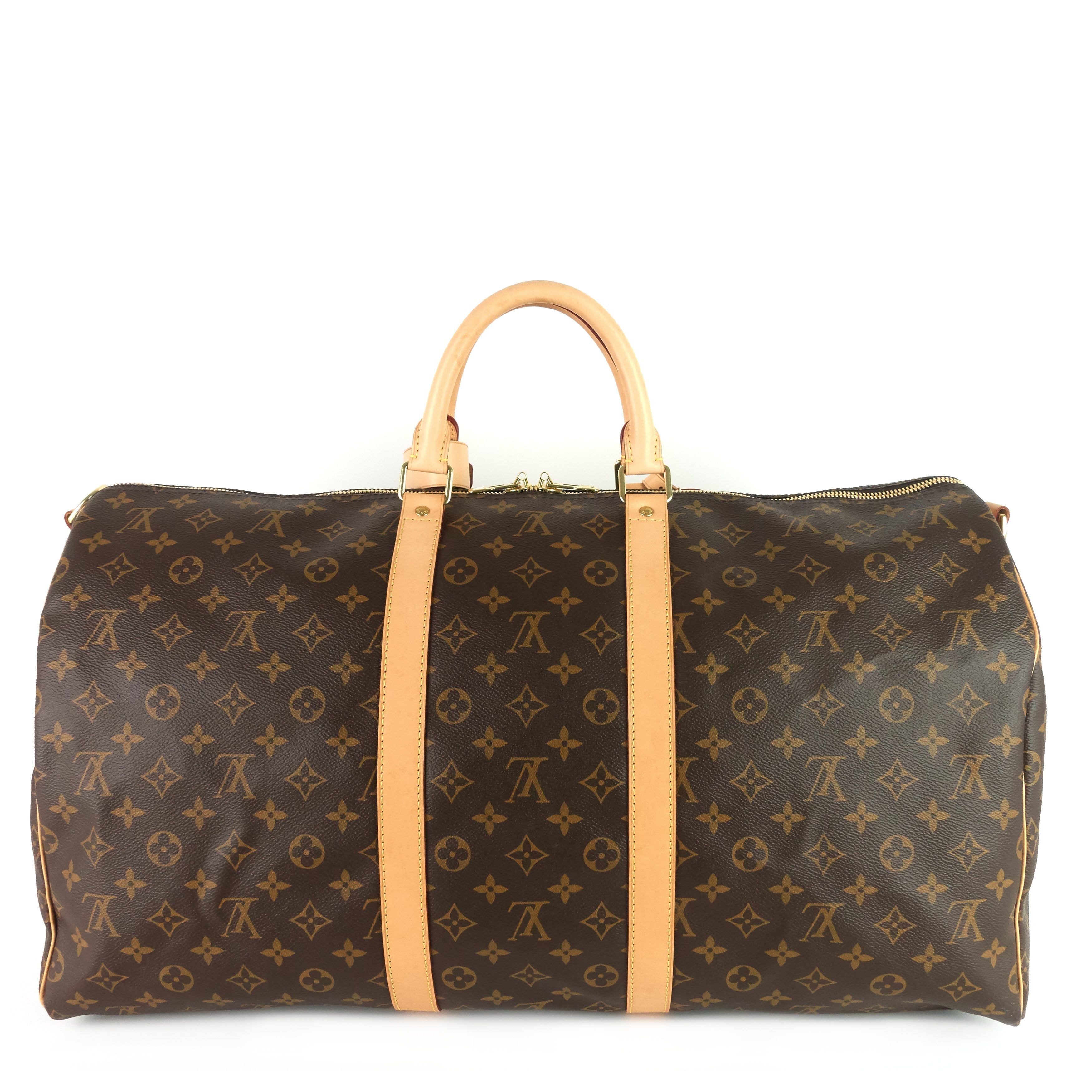 Louis Vuitto Keepall 55 BandouliÃ¨re Monogram Canvas Bag