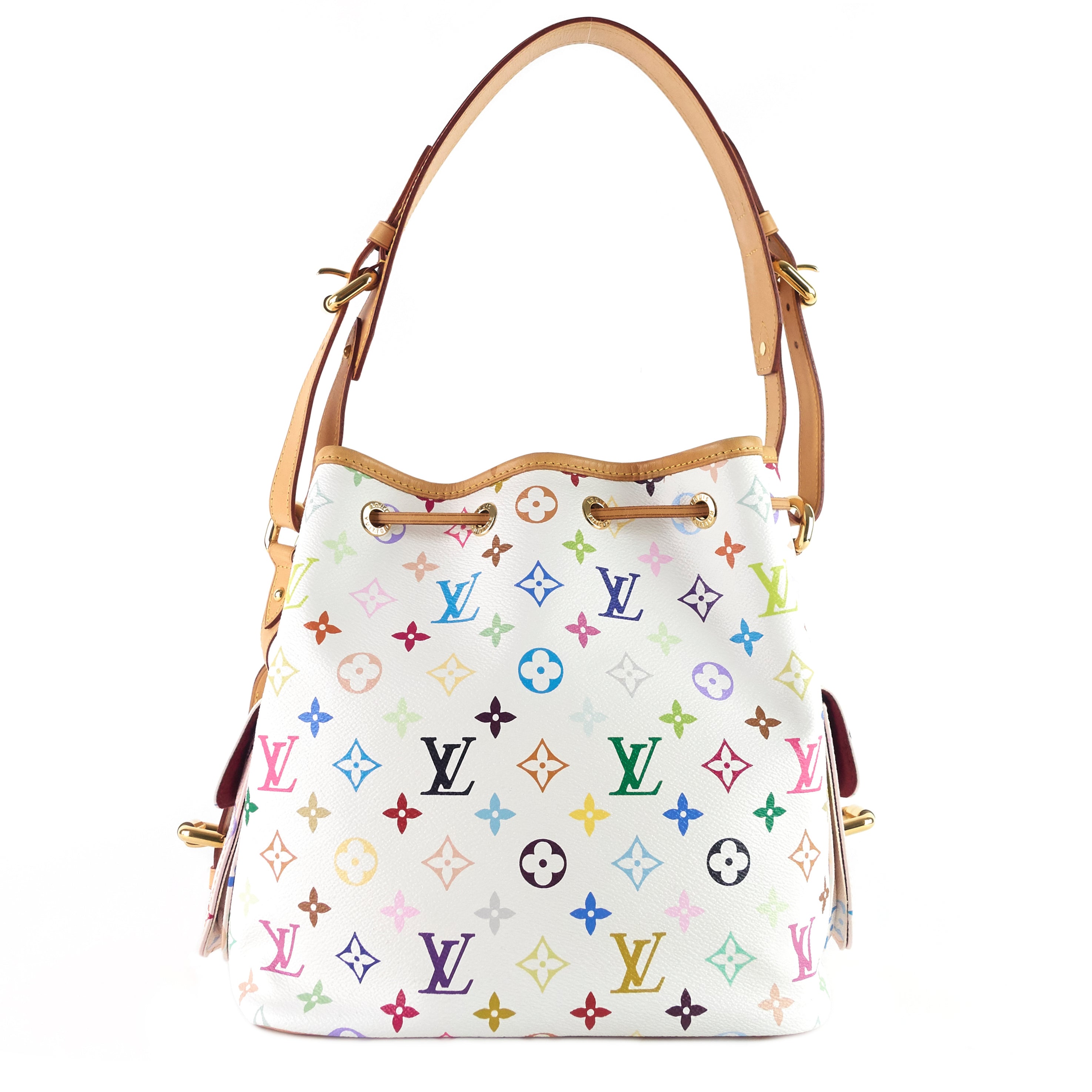 Louis Vuitto Petit NoÃ© Monogram Multicolore Canvas Bag
