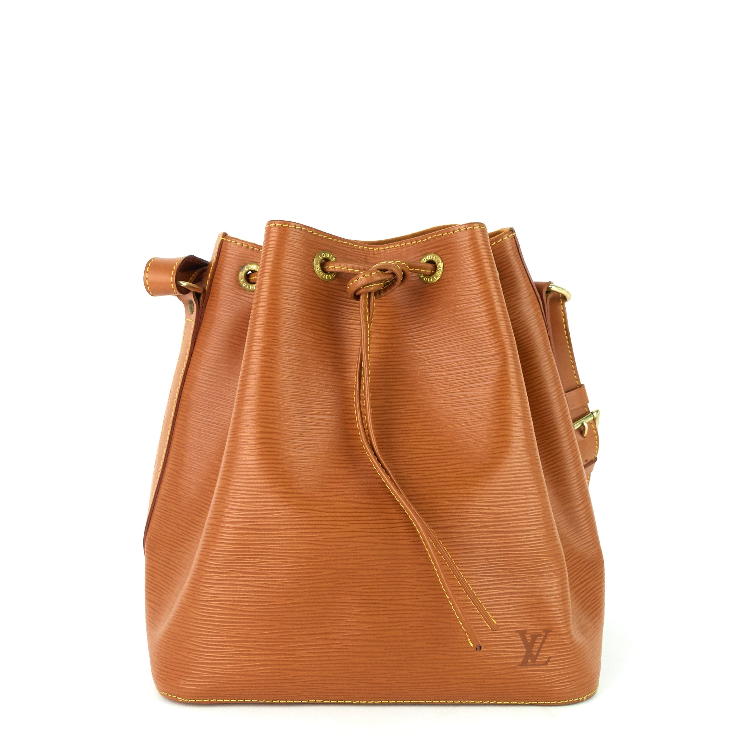 Louis Vuitto Petit NoÃ© Cipango Gold Epi Leather Bag