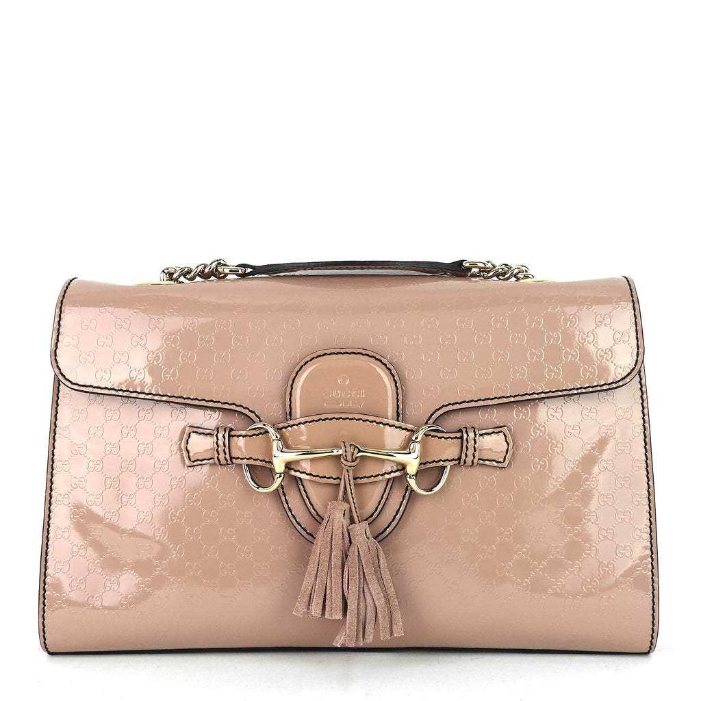 Gucci Emily Micro Guccissima Patent Leather Bag