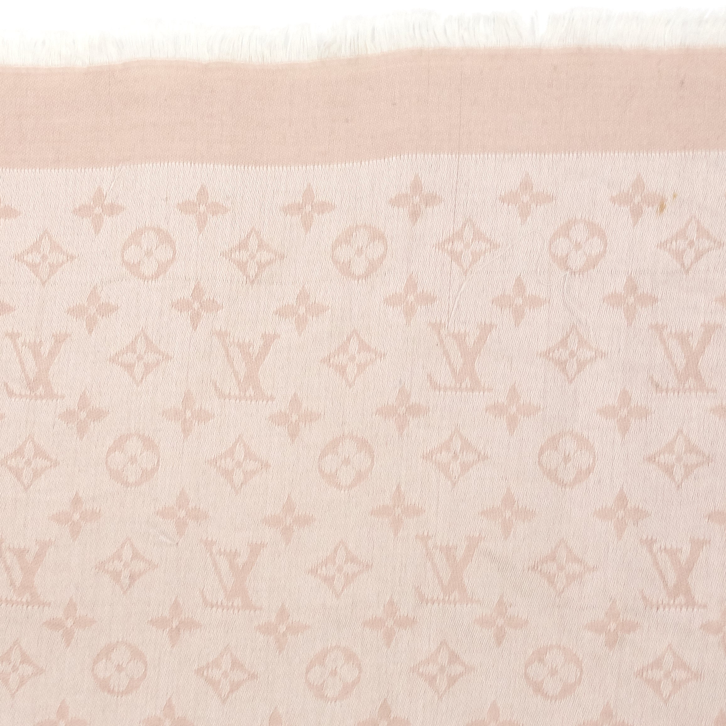 Louis Vuitto Monogram Denim Rose Shawl