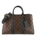 Louis Vuitto Soufflot MM Monogram Canvas and Coloured Leather Bag