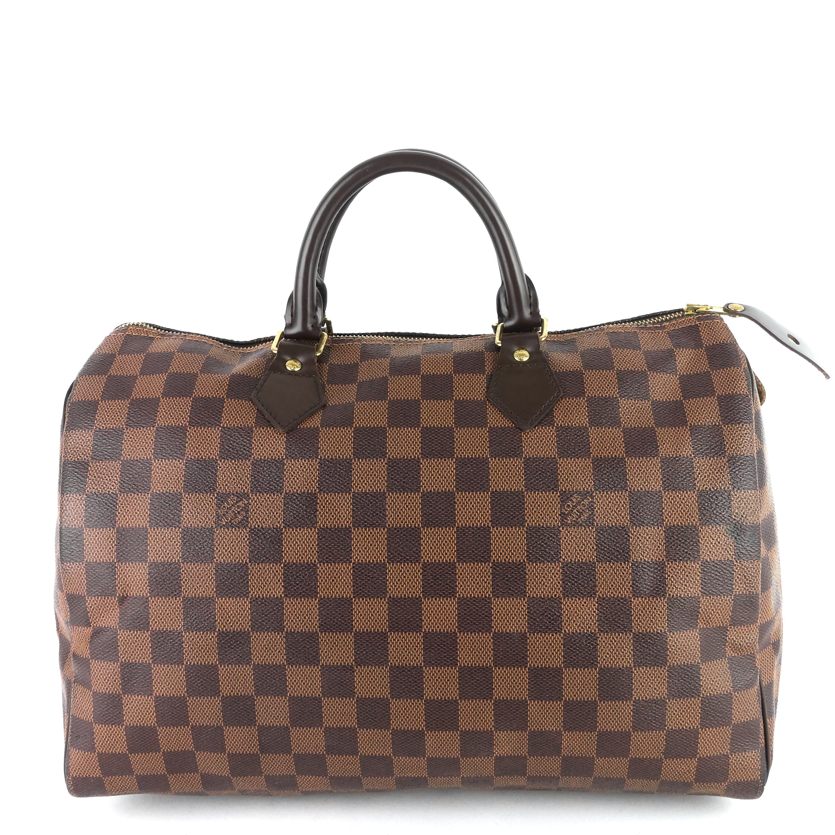 Louis Vuitto Speedy 35 Damier Ebene Canvas Bag