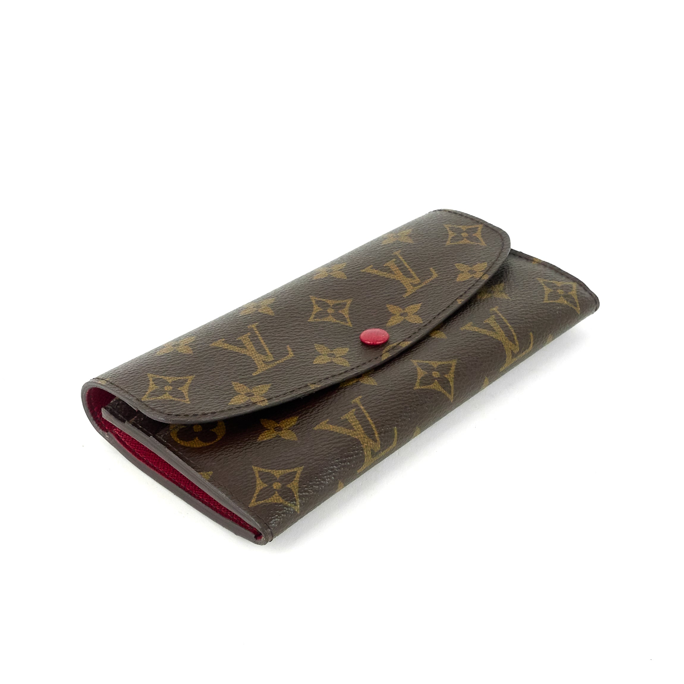 Louis Vuitto Emilie Fuchsia Monogram Canvas Wallet