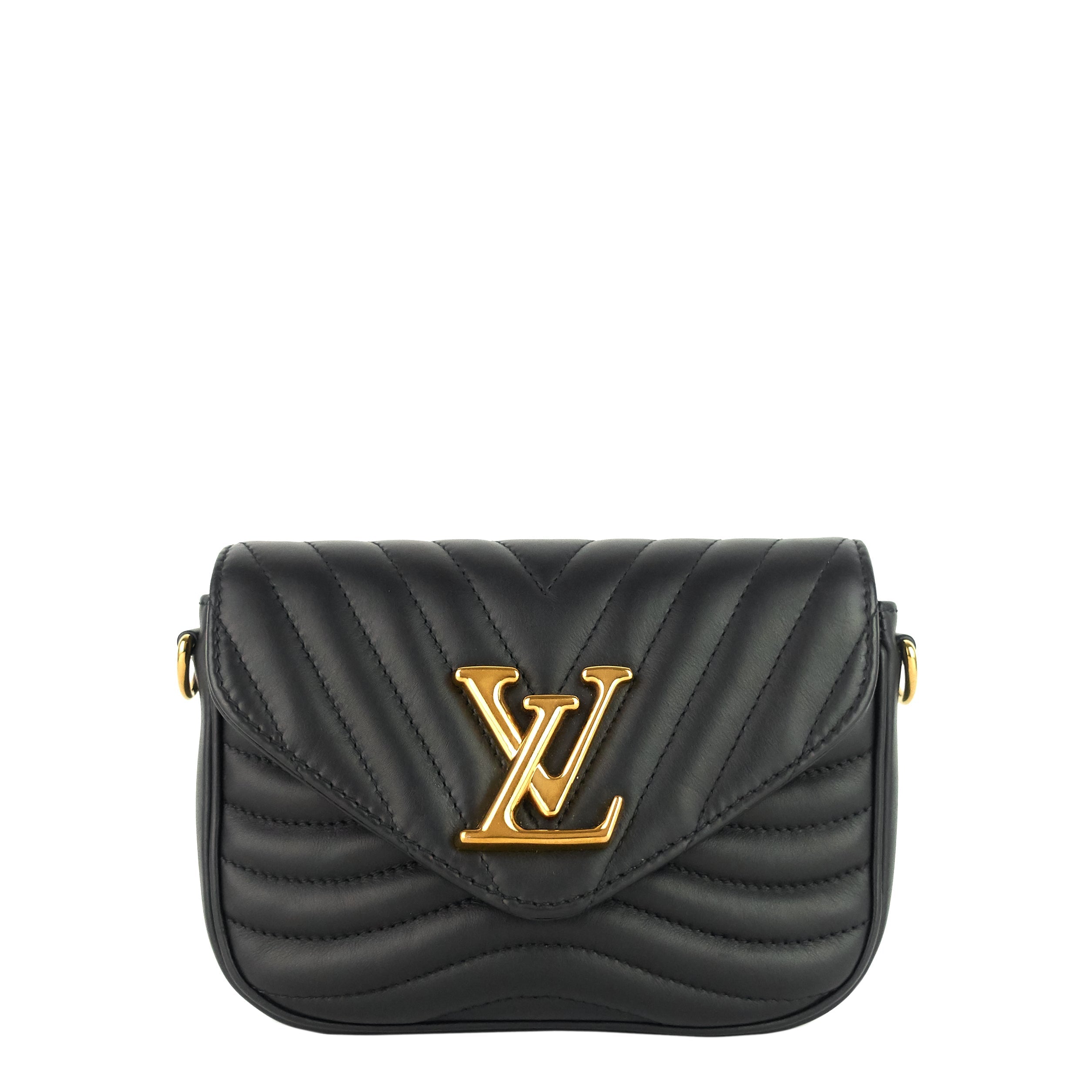 Louis Vuitto New Wave Multi-Pochette Cowhide Leather Bag