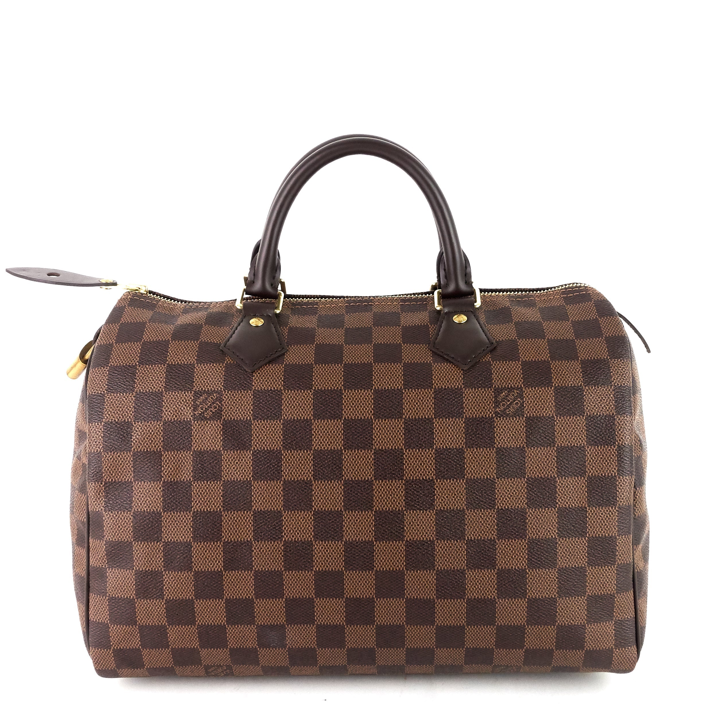 Louis Vuitto Speedy 30 Damier Ebene Canvas Bag