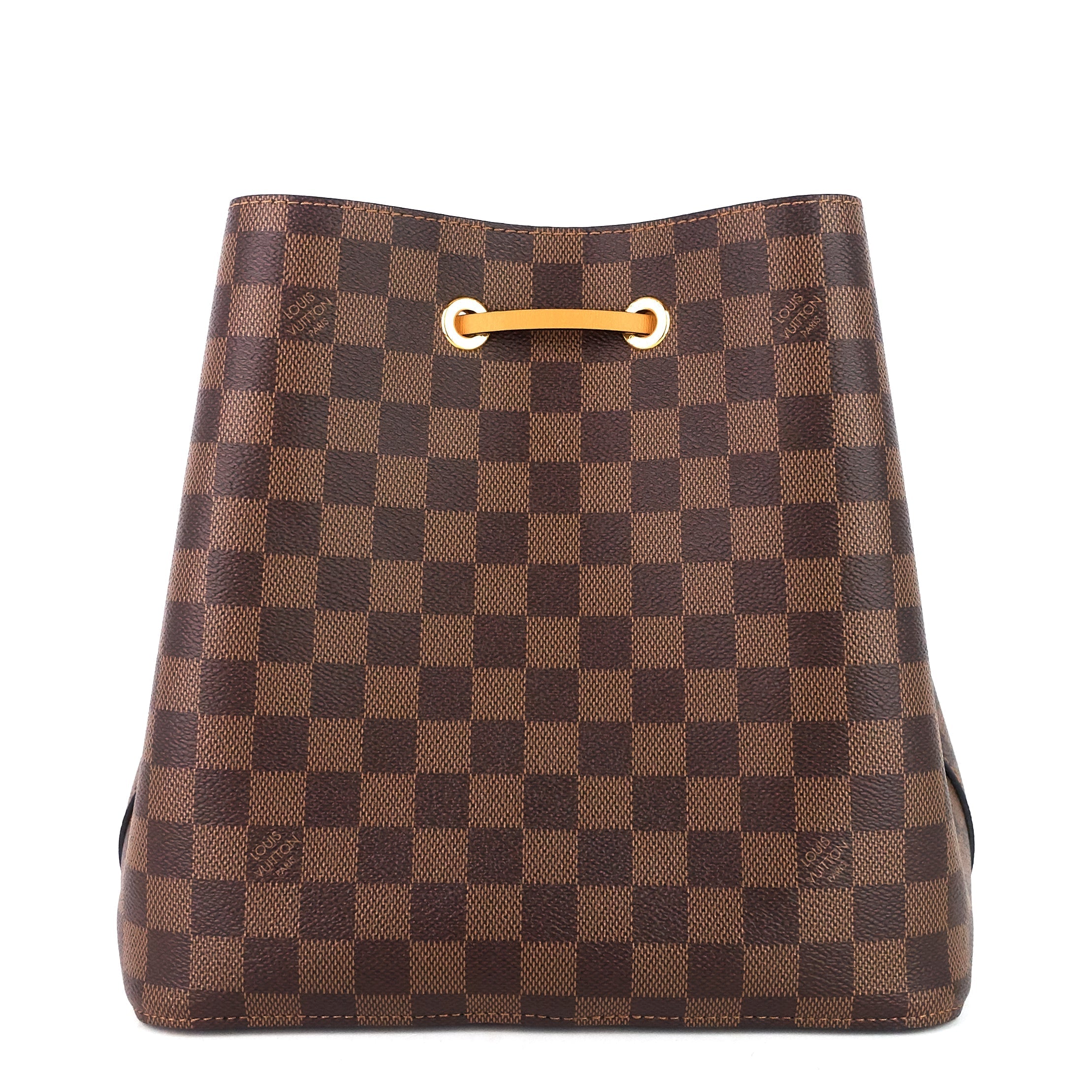 Louis Vuitto NÃ©oNoÃ© Saffron Damier Ebene Canvas Bag