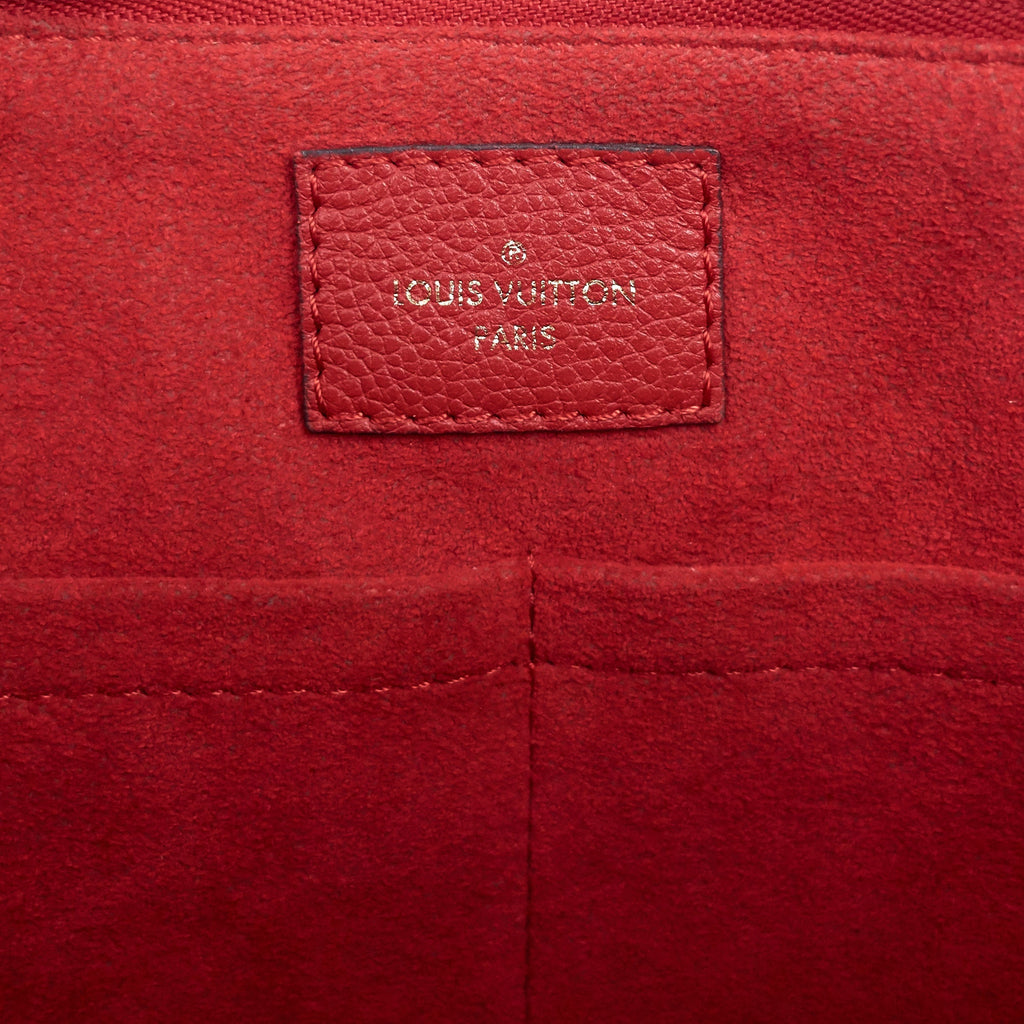 Louis Vuitto SurÃ¨ne MM Monogram Canvas and Calfskin Leather Tote Bag