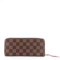 Louis Vuitto ClÃ©mence Damier Ebene Canvas Wallet