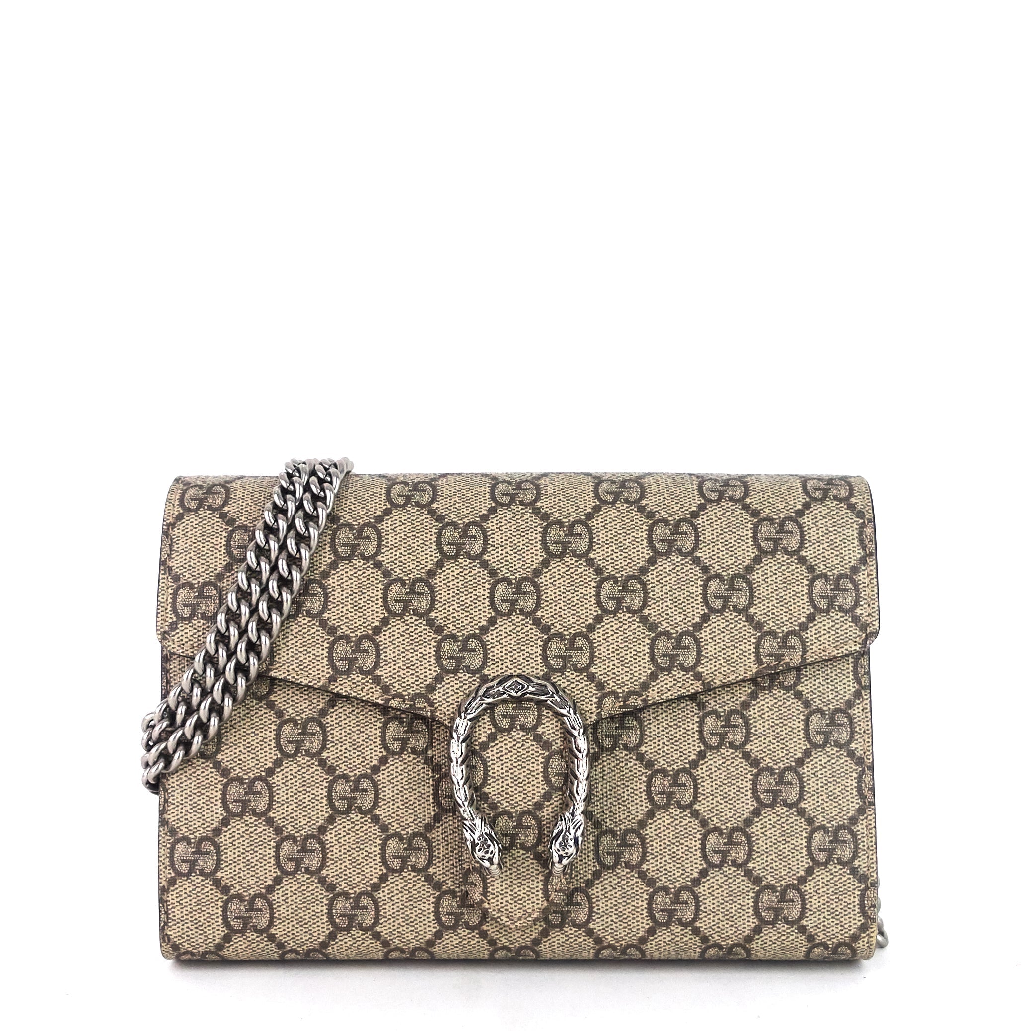 Gucci Dionysus GG Supreme Canvas Chain Wallet Bag