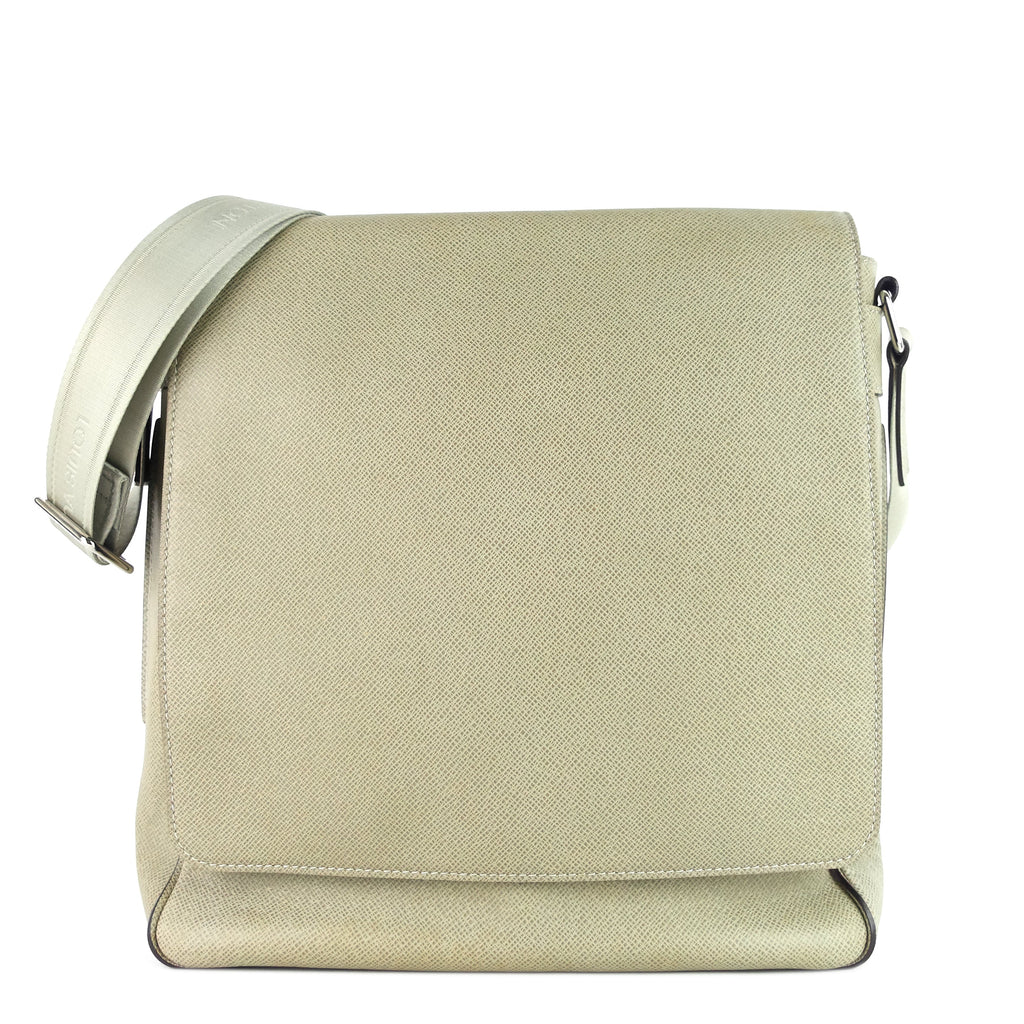 Louis Vuitto Milo Taiga Leather Messenger Bag