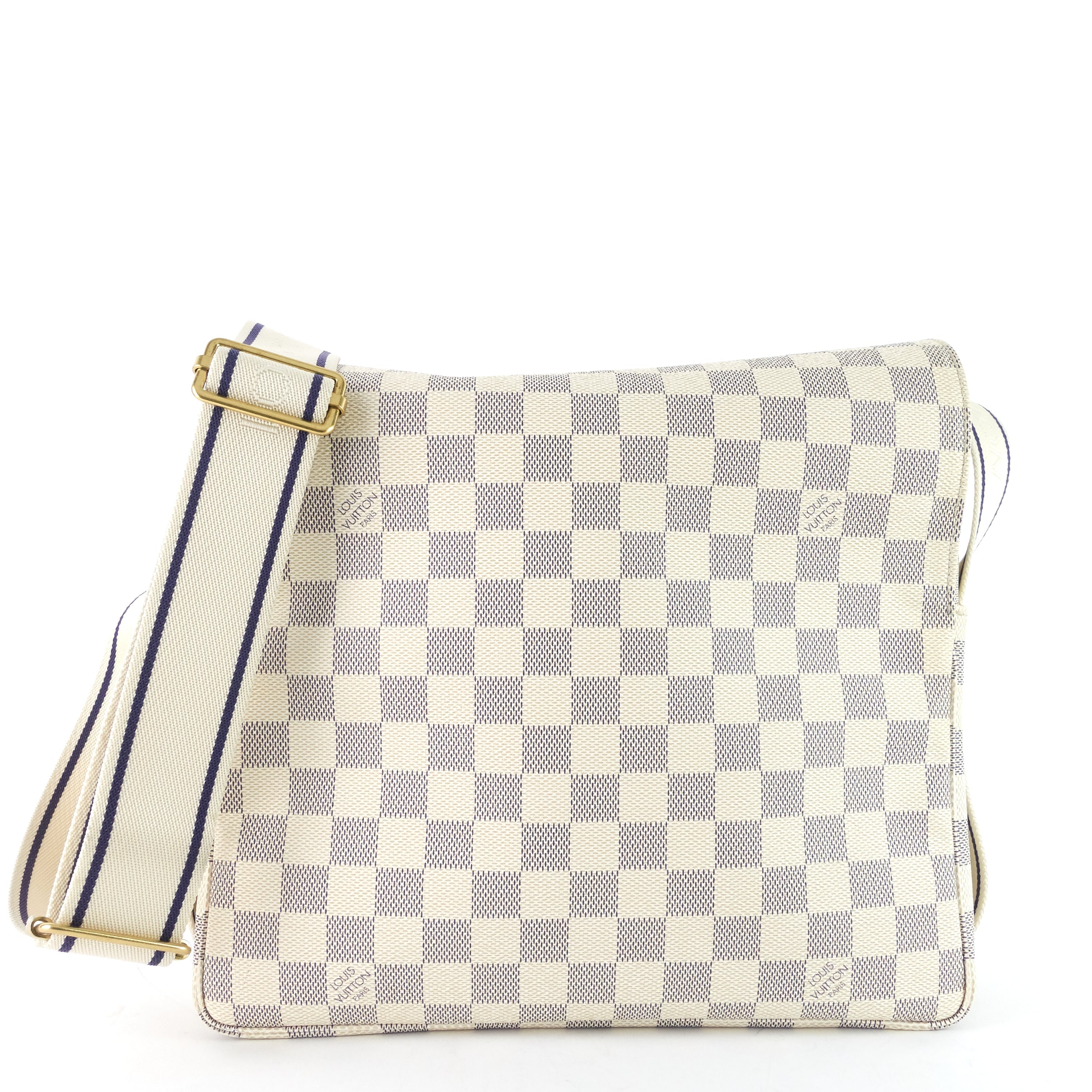 Louis Vuitto Naviglio Damier Azur Canvas Messenger Bag