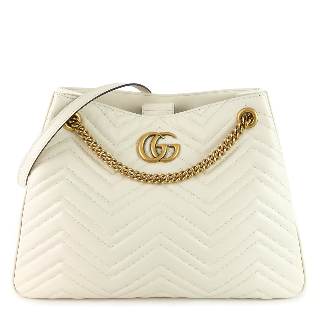 Gucci Marmont Medium MatelassÃ© Calf Leather Chain Shoulder Bag