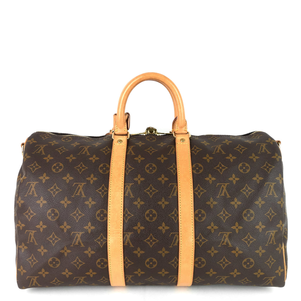 Louis Vuitto Keepall 45 Bandouliere Monogram Canvas Bag