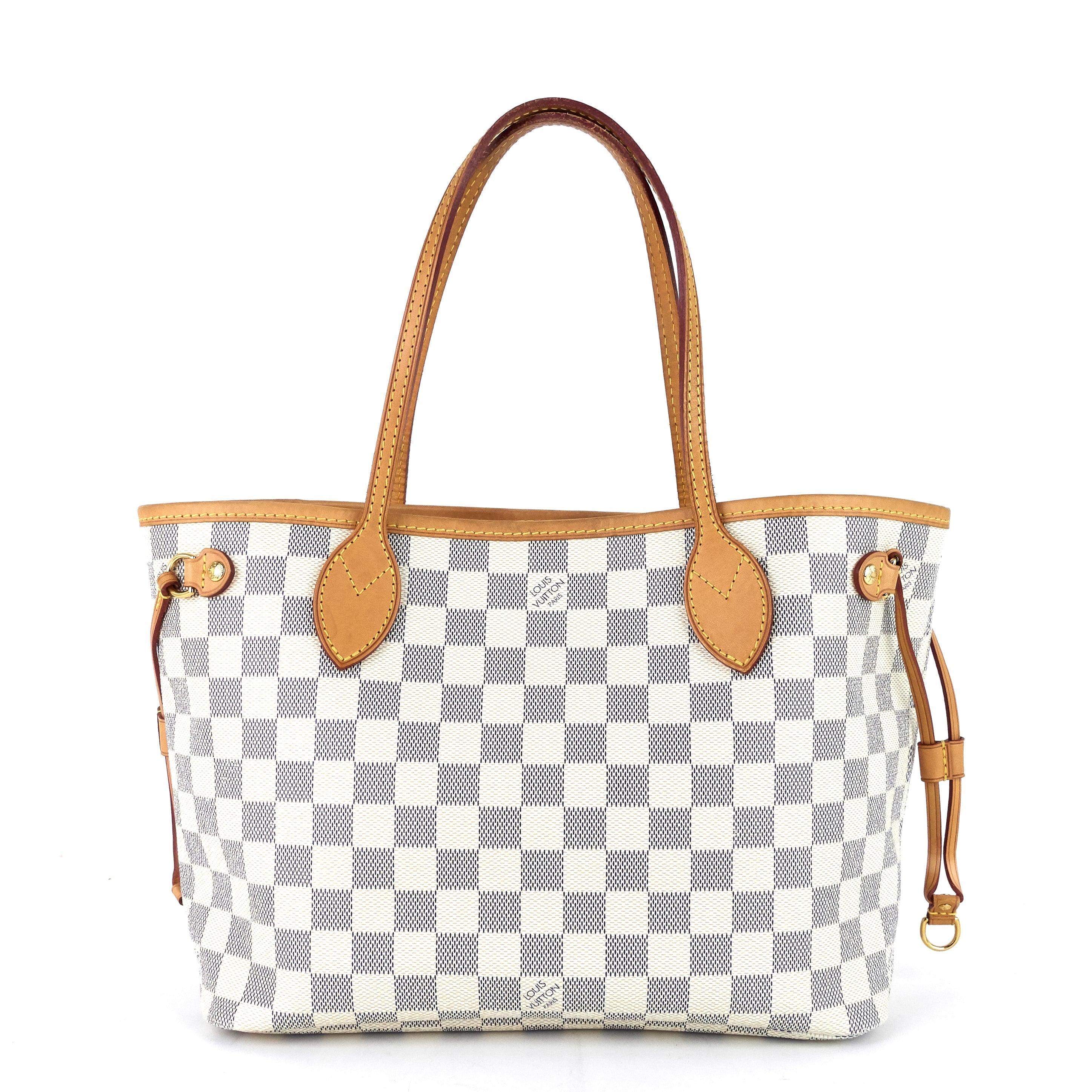 Louis Vuitto Neverfull PM Damier Azur Canvas Bag