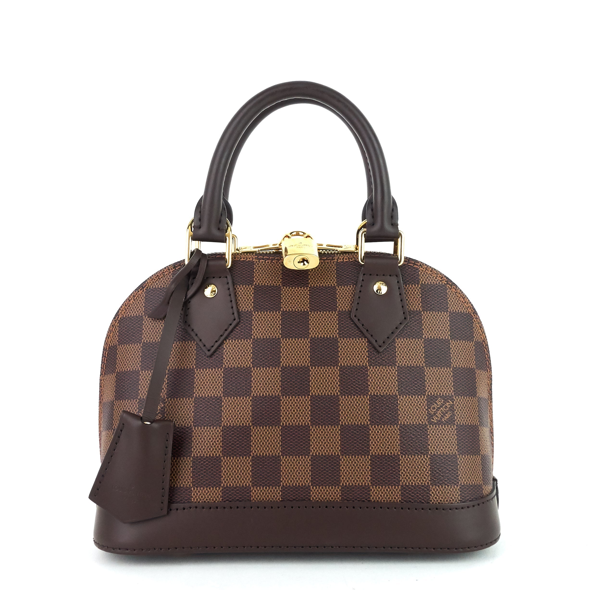 Louis Vuitto Alma BB Damier Ebene Canvas Handbag