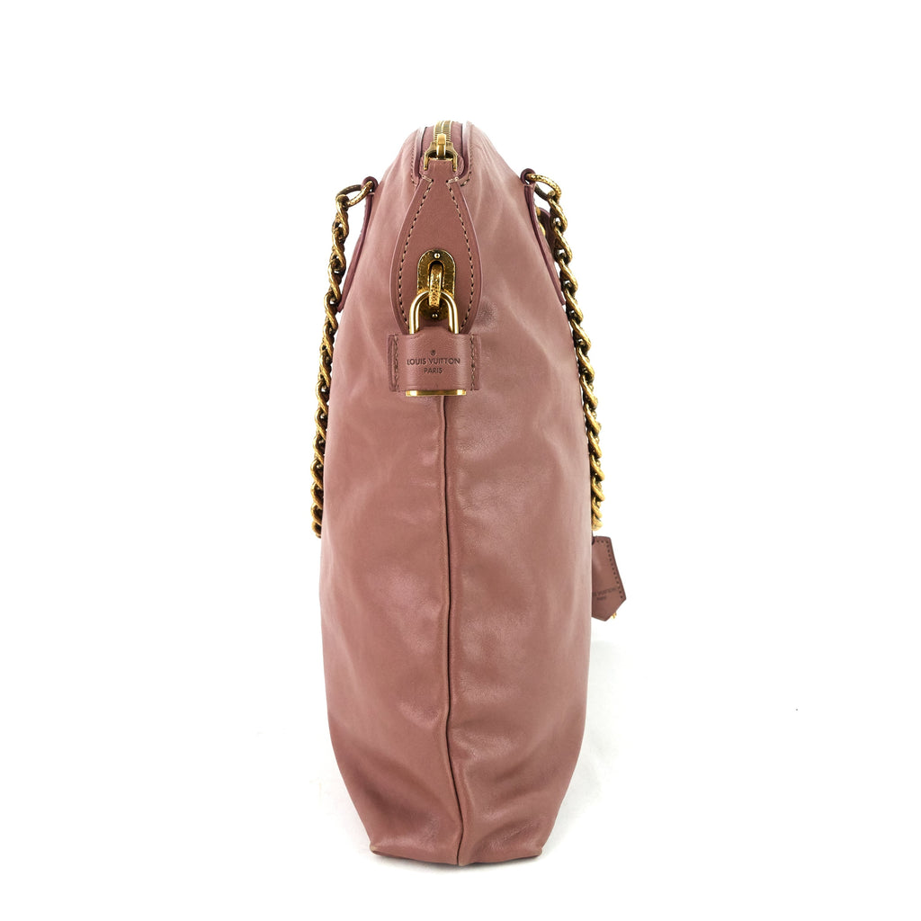 Louis Vuitto Cuir Boudoir Lockit Leather Chain Tote Bag