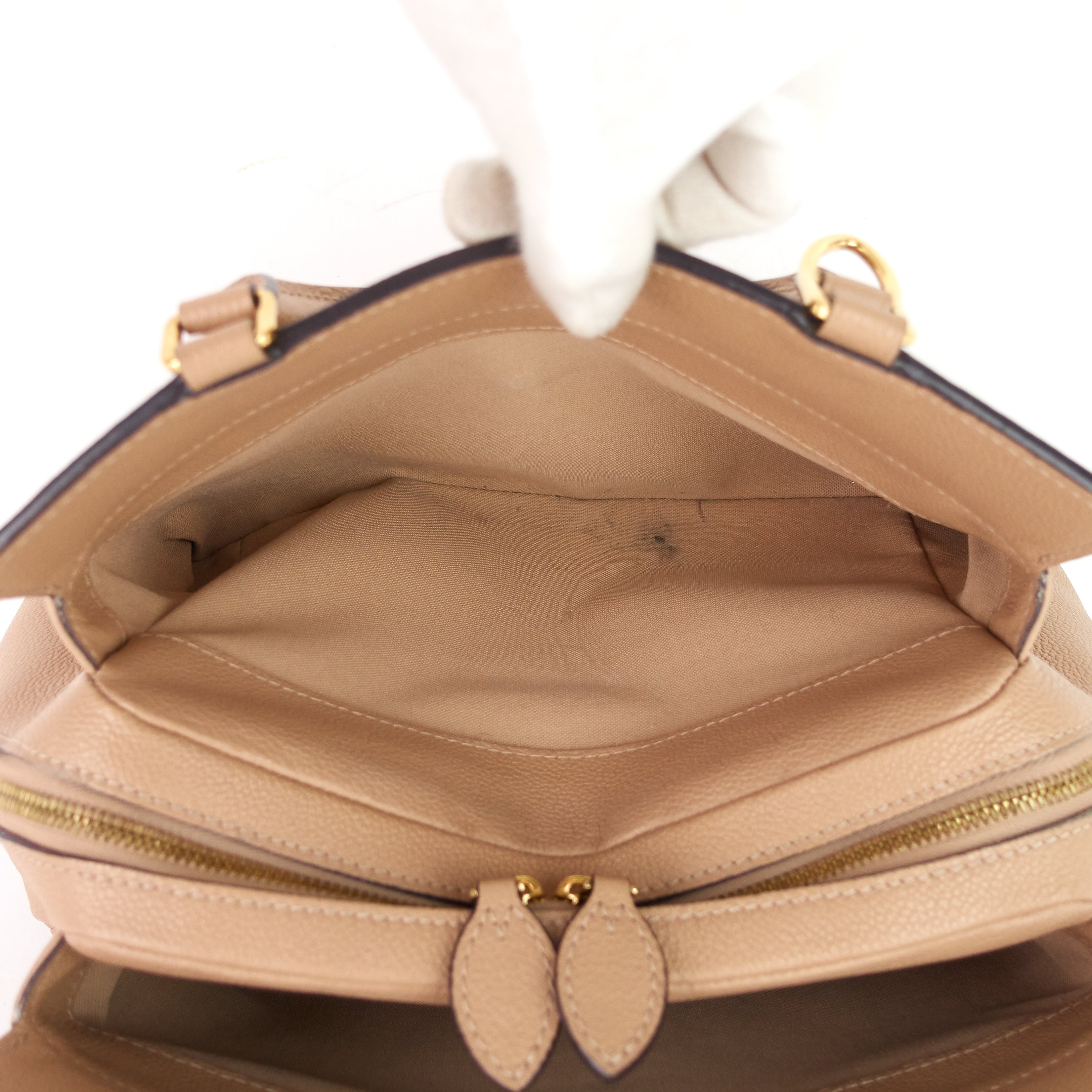 Louis Vuitto Vosges MM Monogram Empreinte Leather Bag
