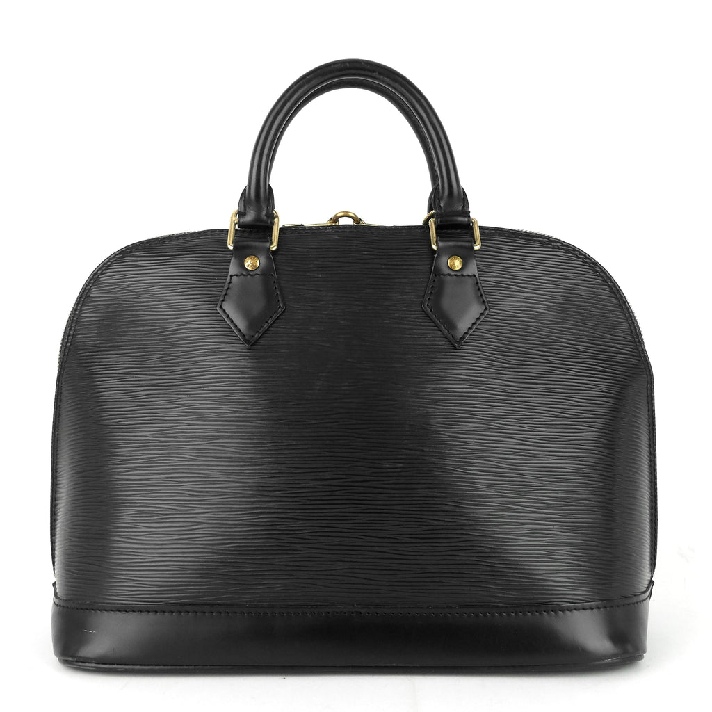 Louis Vuitto Alma Black Epi Leather Bag