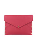 Louis Vuitto Enveloppe MM Rivets Grained Leather Clutch Bag