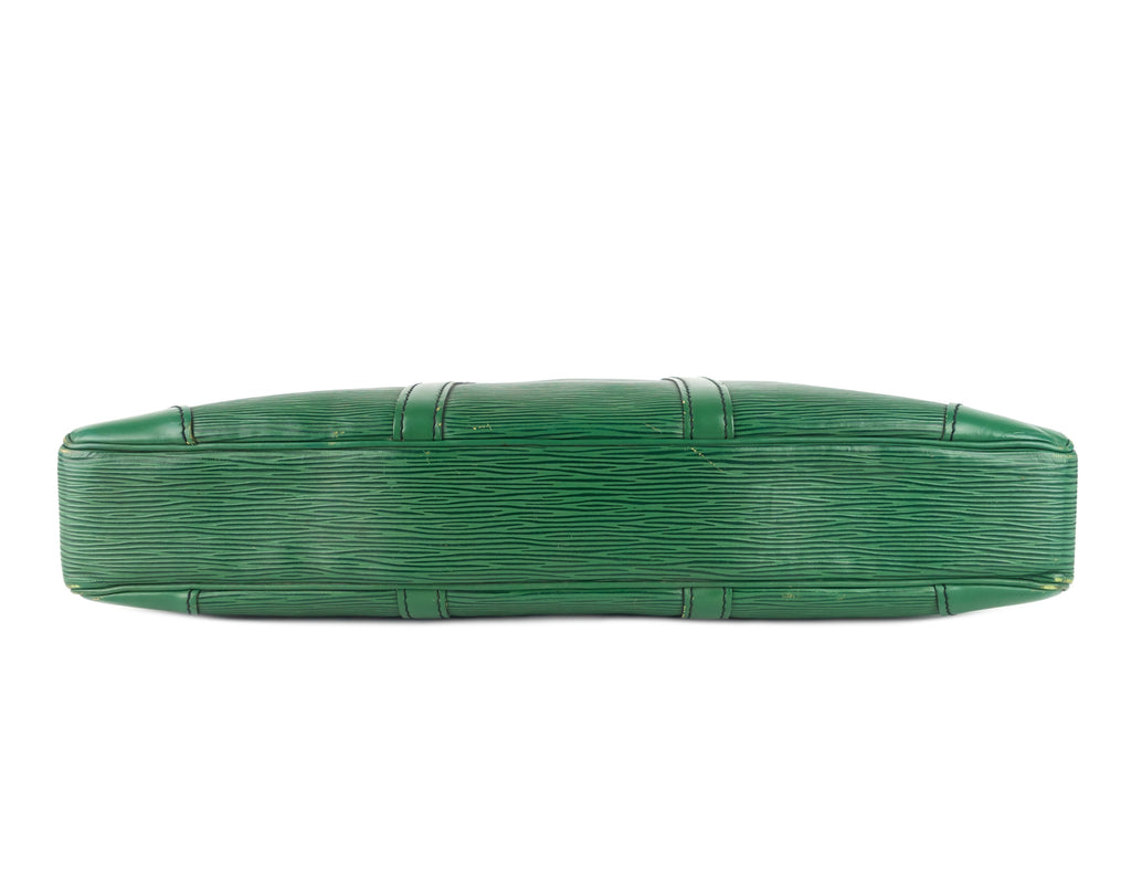 Louis Vuitto Porte-Documents Voyage Green Epi Leather Briefcase Bag