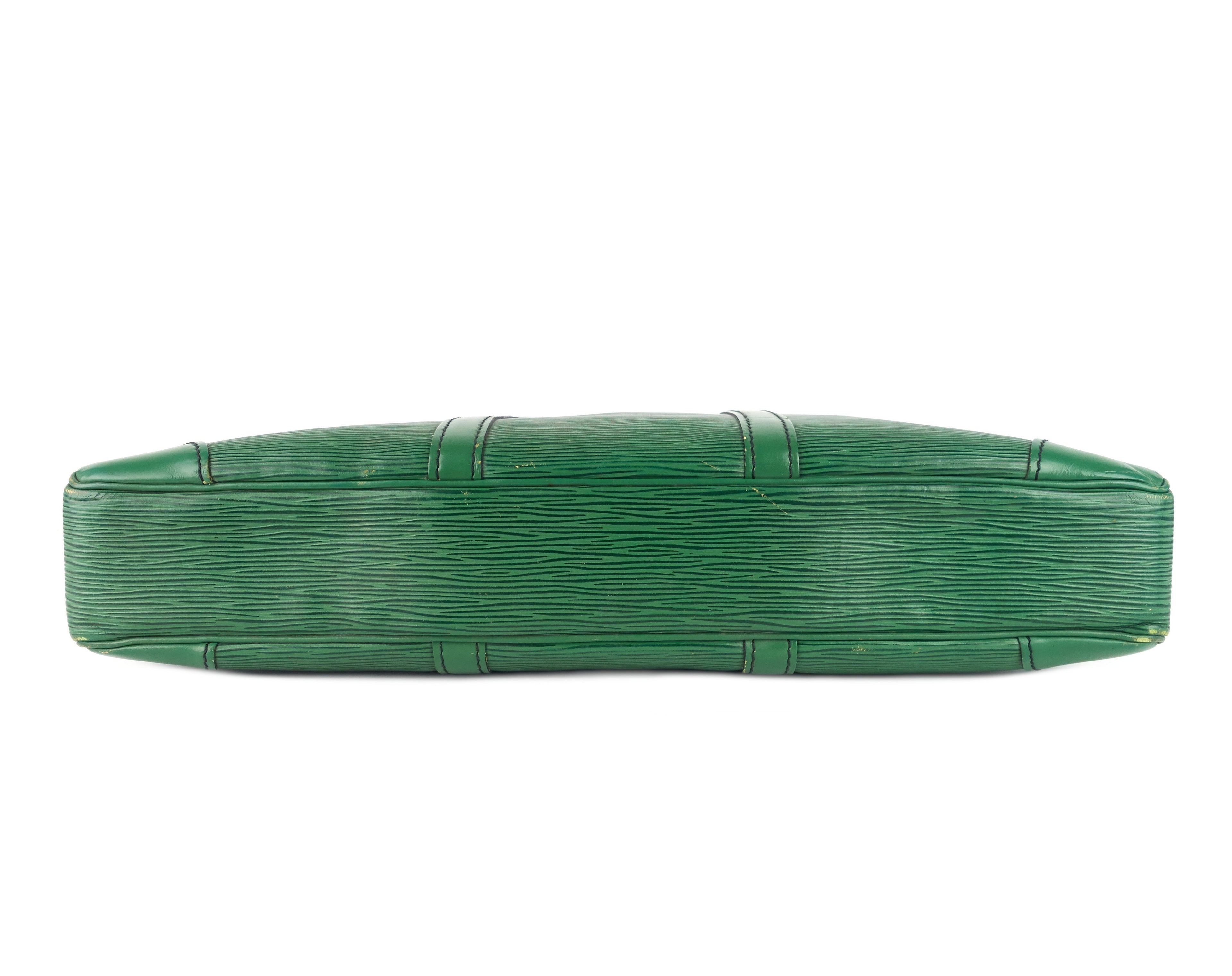 Louis Vuitto Porte-Documents Voyage Green Epi Leather Briefcase Bag